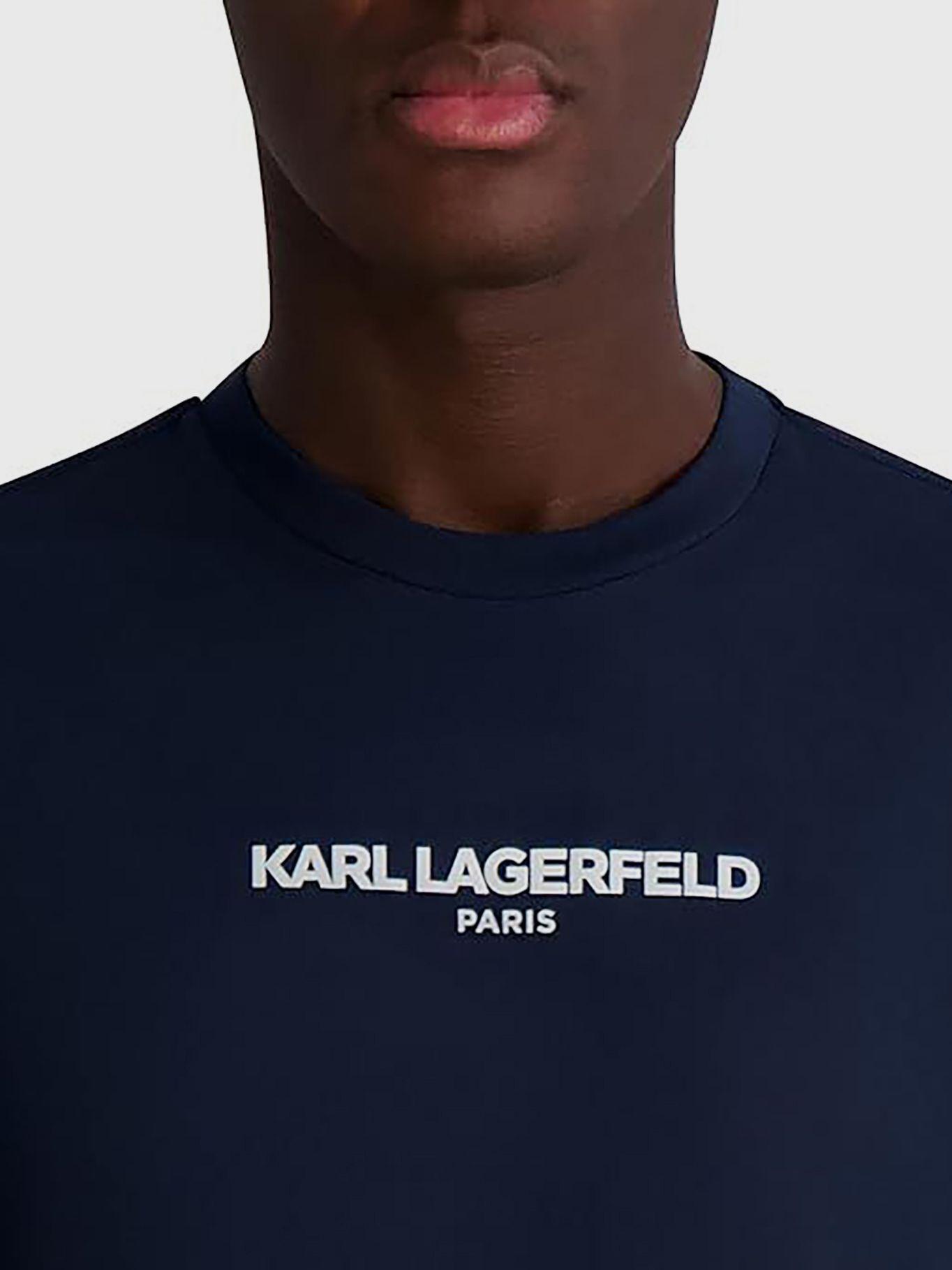Polera esencial manga corta NBZ Azul Karl Lagerfeld-4