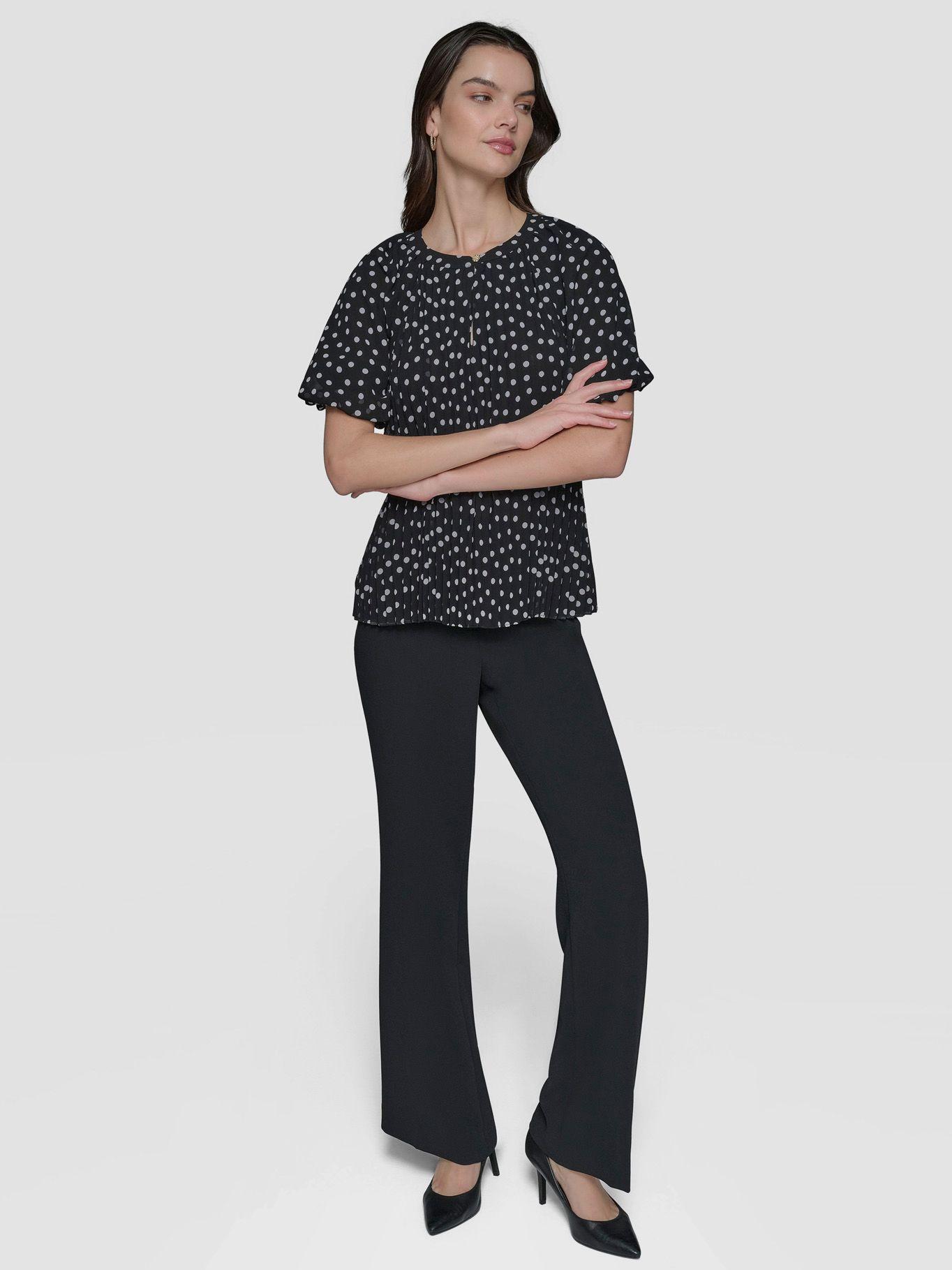 Blusa chiffon con pliegues-1