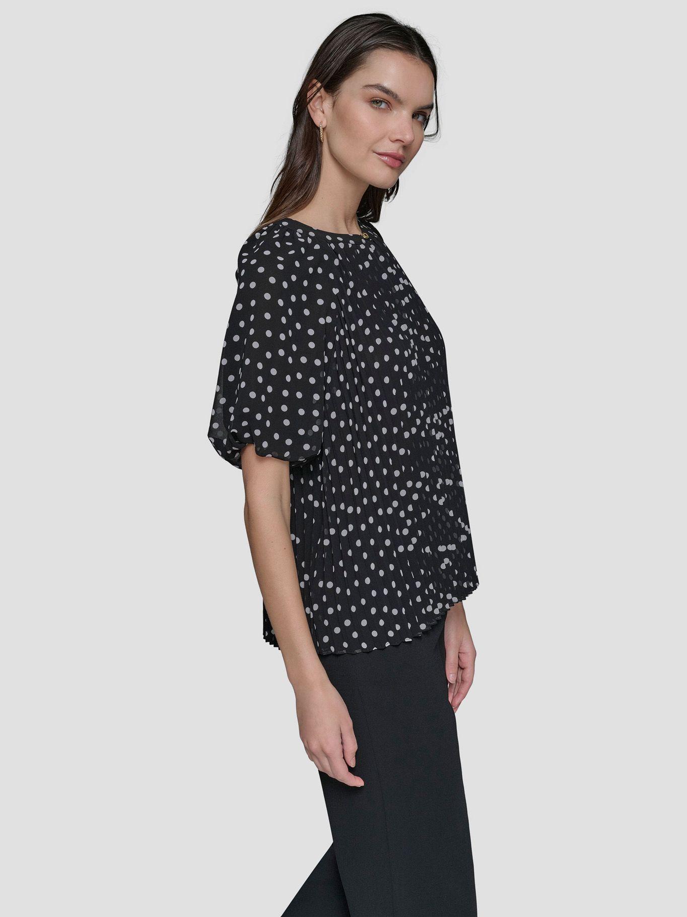 Blusa chiffon con pliegues-3