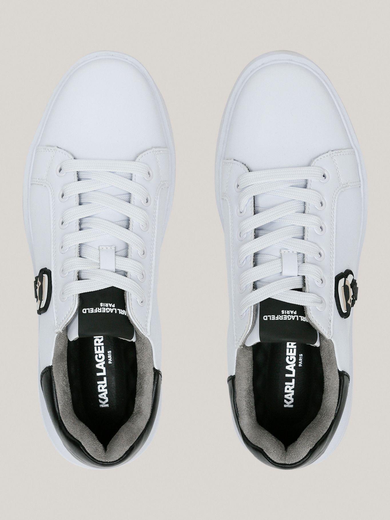 Zapatillas con parche de KARL Blanco-2