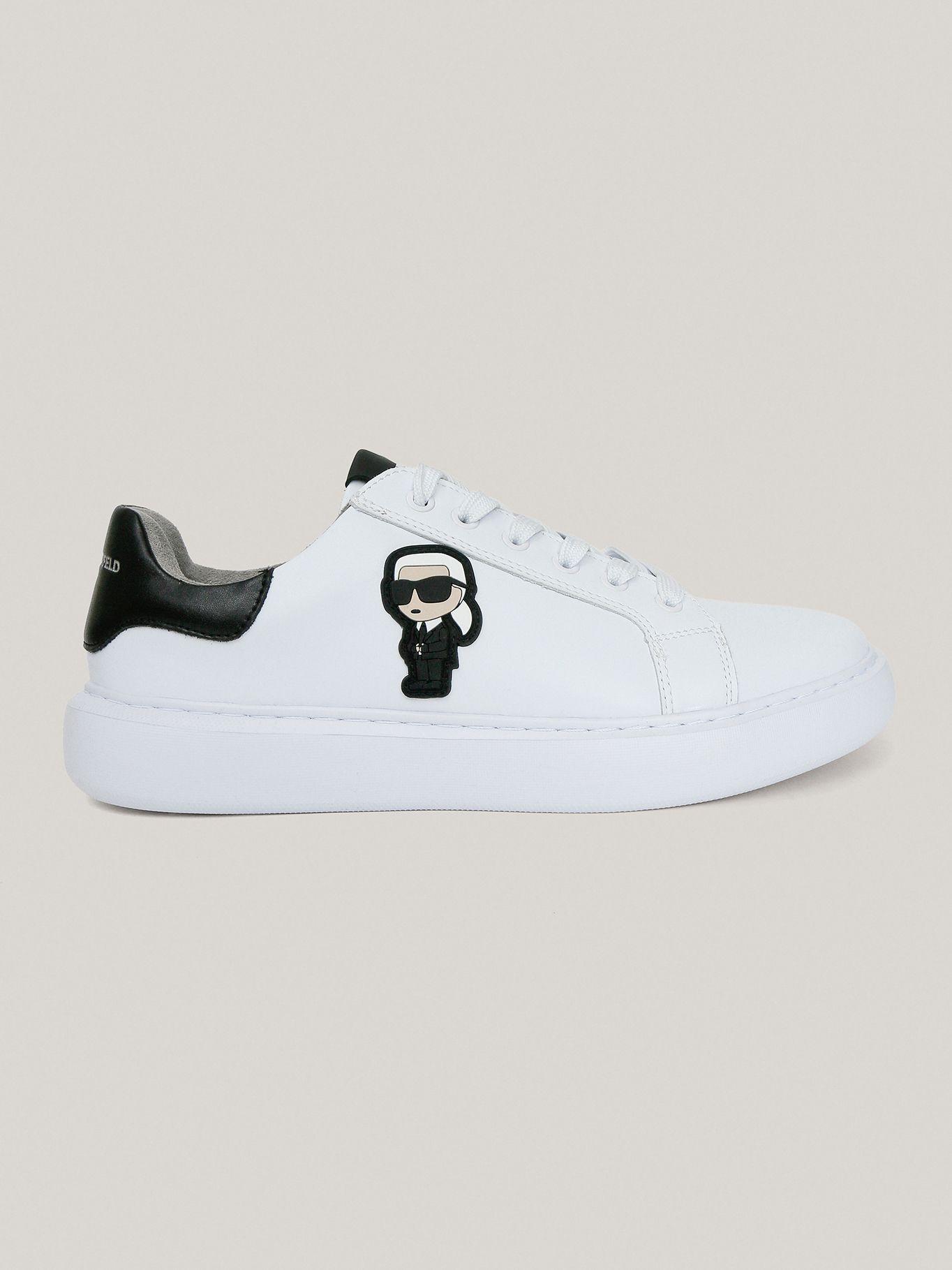 Zapatillas con parche de KARL Blanco-4
