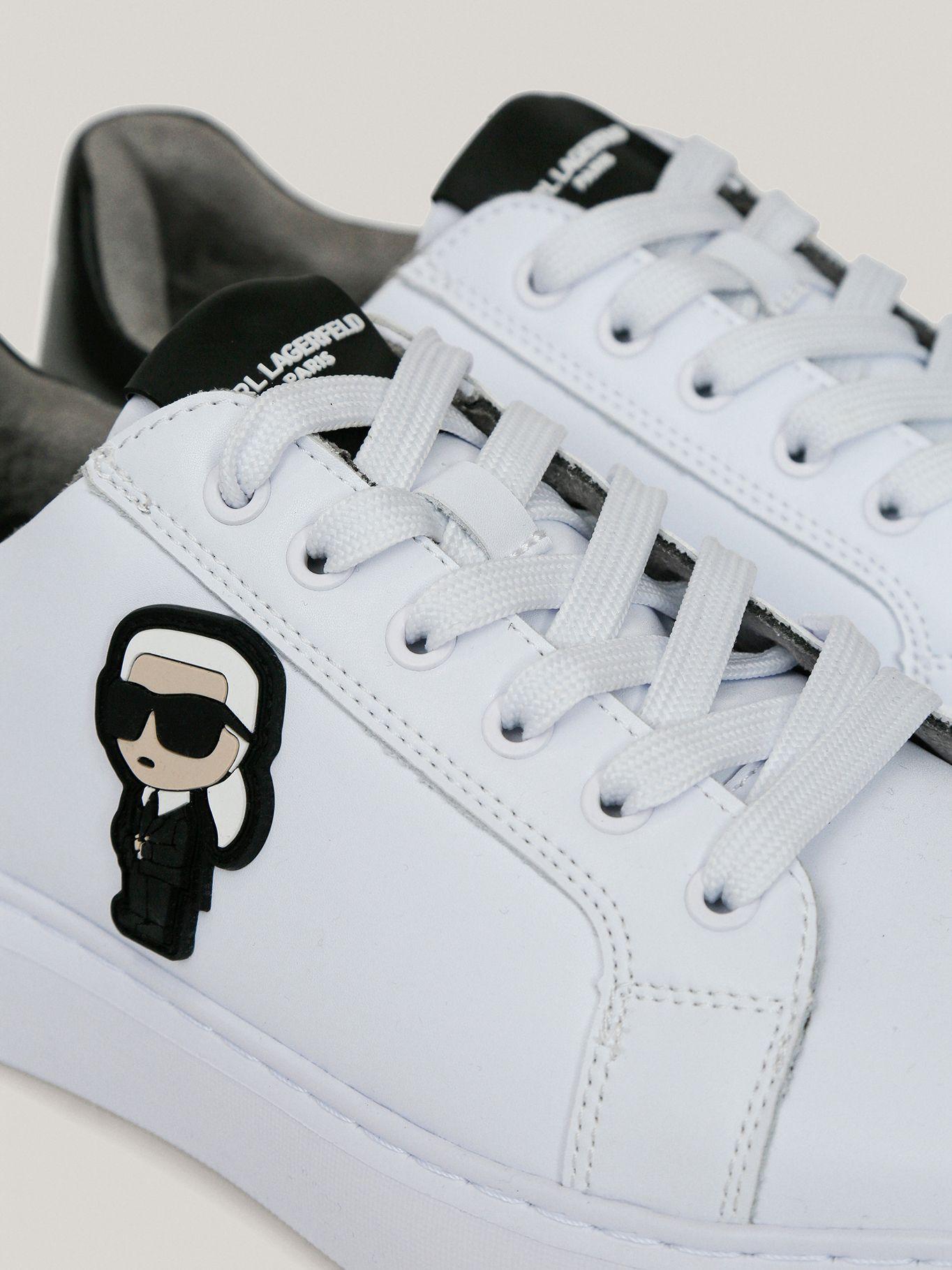 Zapatillas con parche de KARL Blanco-6