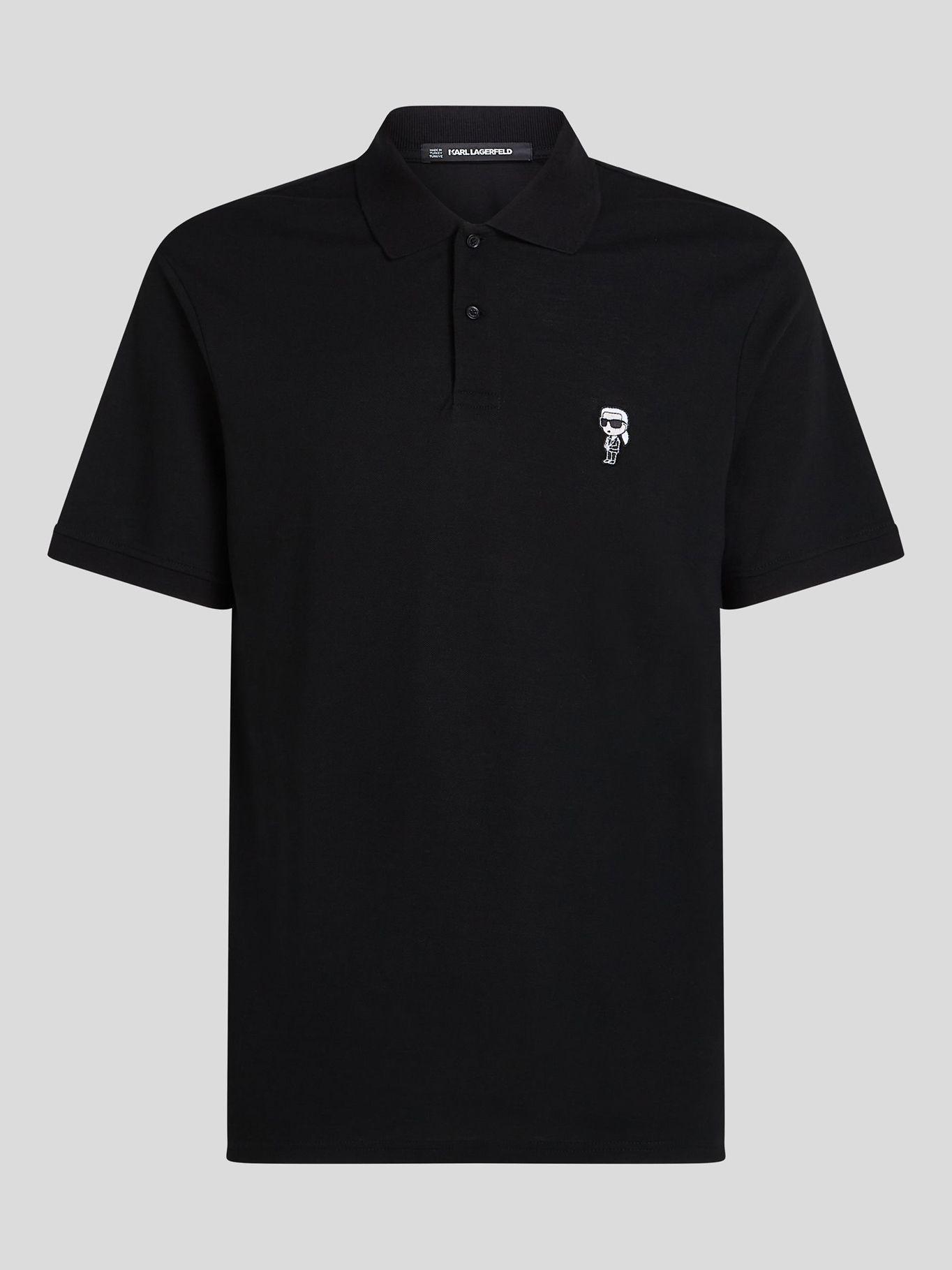 Polo con IKON KARL bordado Negro Karl Lagerfeld-0