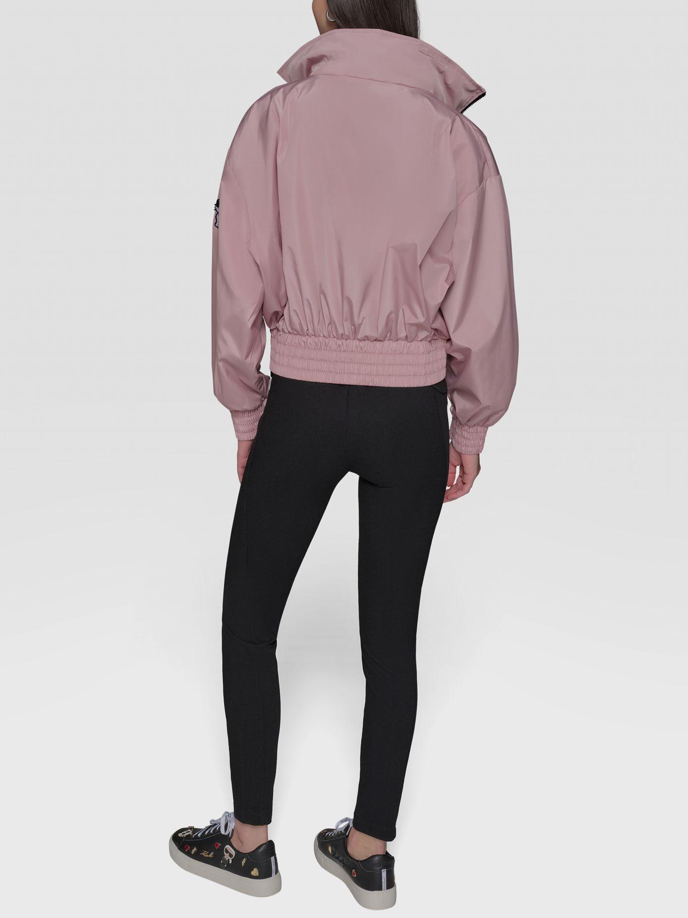 Chaqueta bomber parche distintivo Rosado Karl Lagerfeld-2