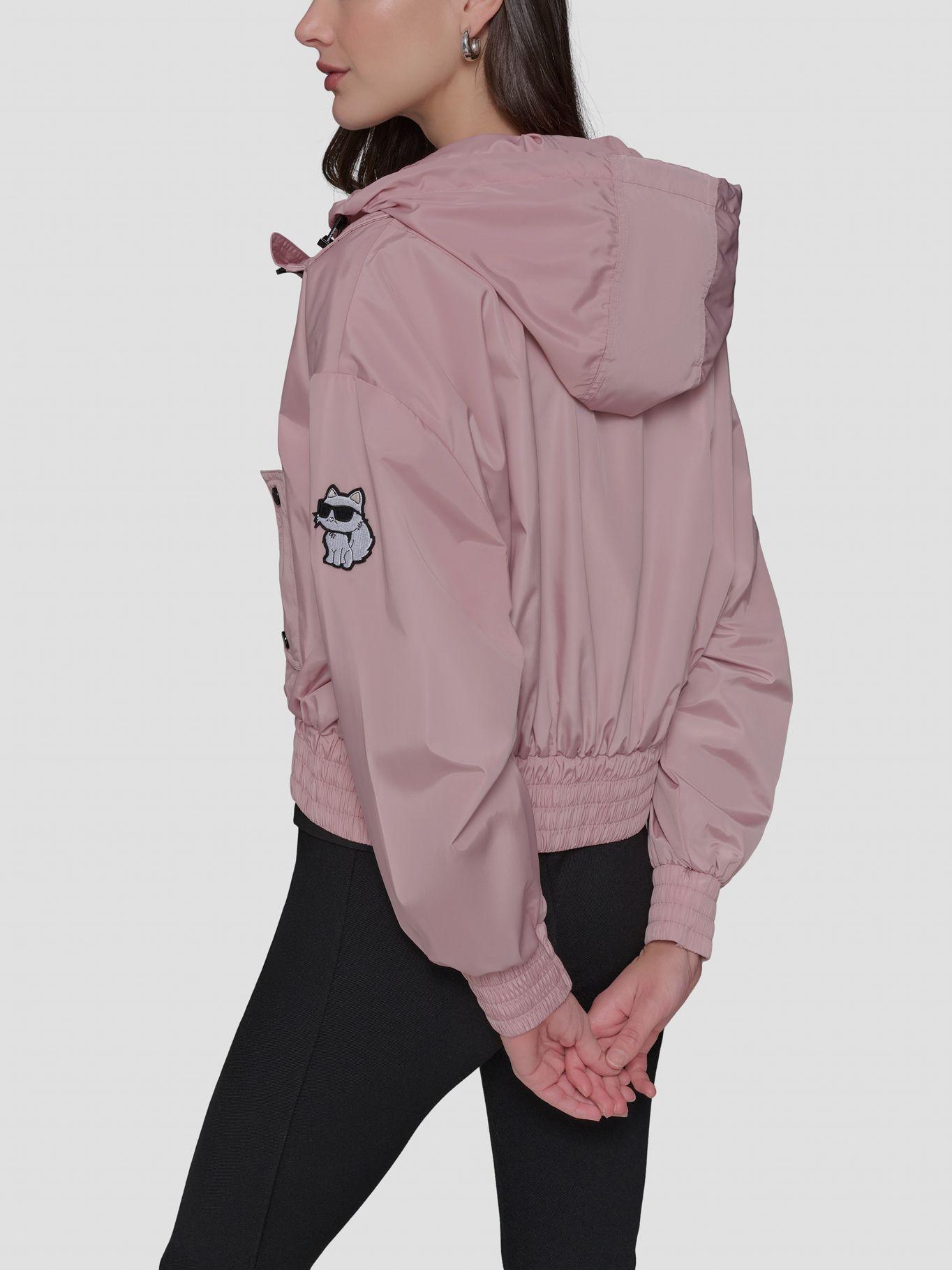 Chaqueta bomber parche distintivo Rosado Karl Lagerfeld-3