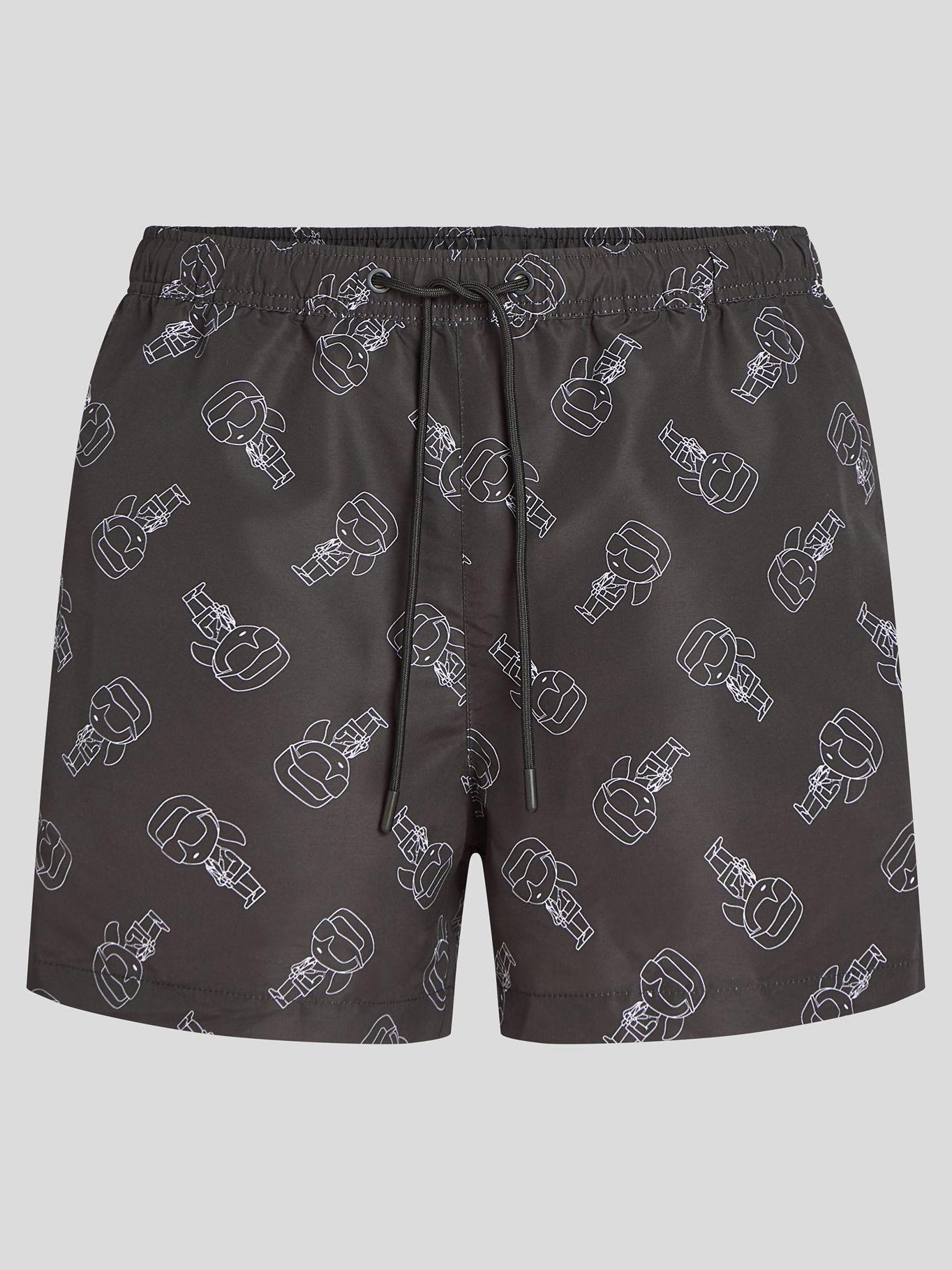 Traje de baño estampado IKON Negro Karl Lagerfeld-0