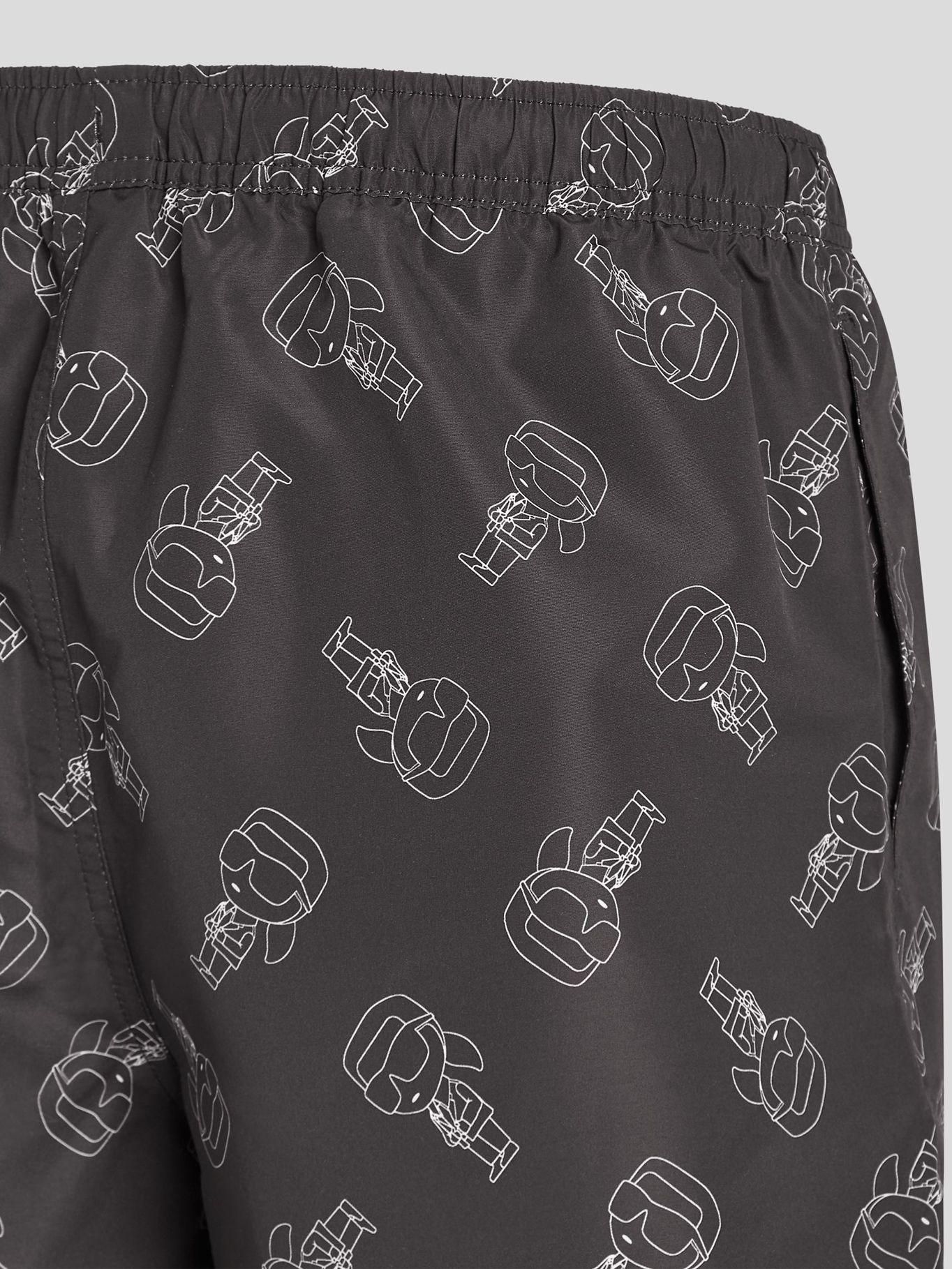 Traje de baño estampado IKON Negro Karl Lagerfeld-2