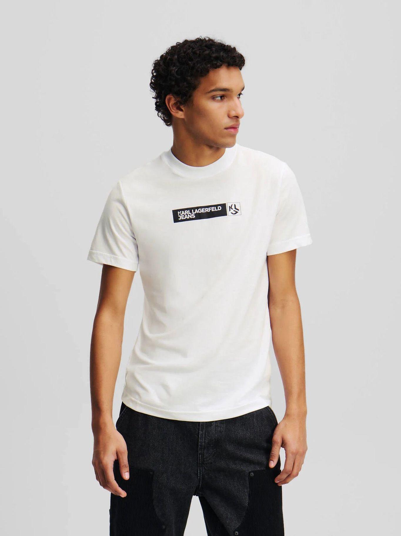 Polera slim graphic Blanco Karl Lagerfeld-0