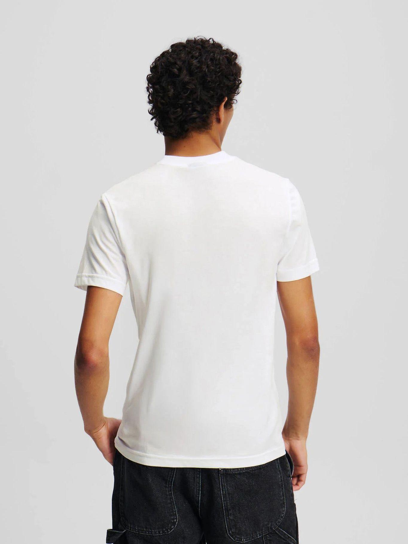 Polera slim graphic Blanco Karl Lagerfeld-2