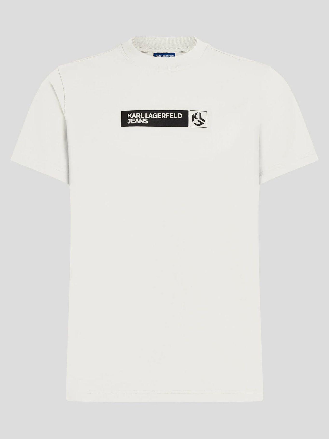Polera slim graphic Blanco Karl Lagerfeld-4