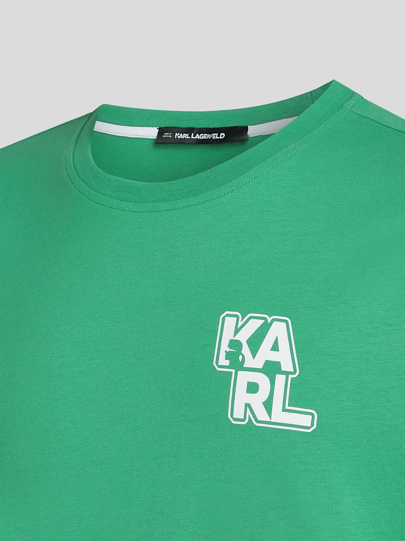 Polera con logotipo Verde Karl Lagerfeld-2