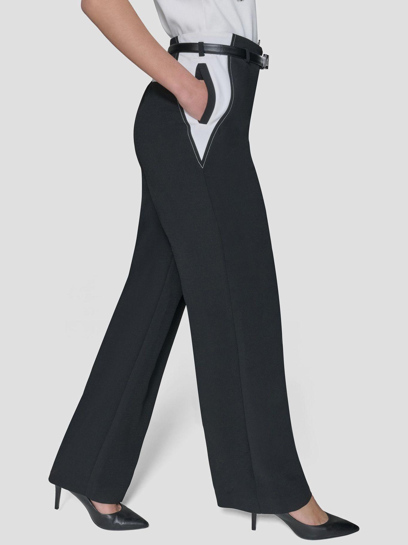 Pantalón pierna ancha en contraste Negro Karl Lagerfeld-5
