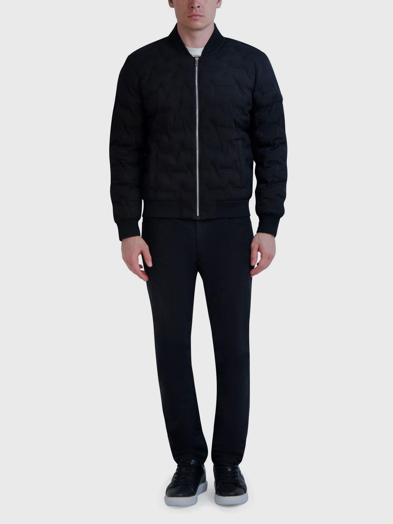 Chaqueta bomber acolchada Negra-1