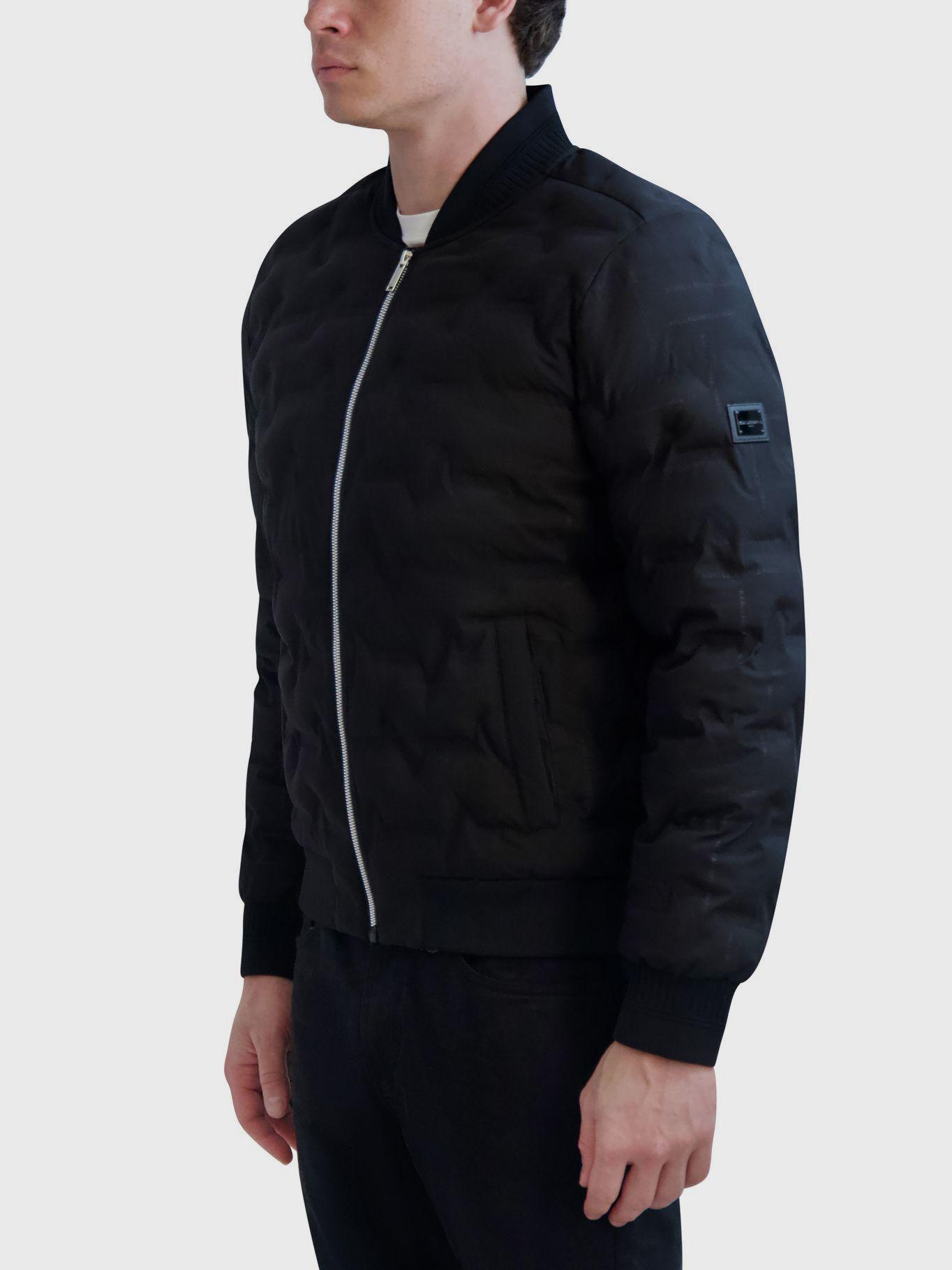 Chaqueta bomber acolchada Negra-3