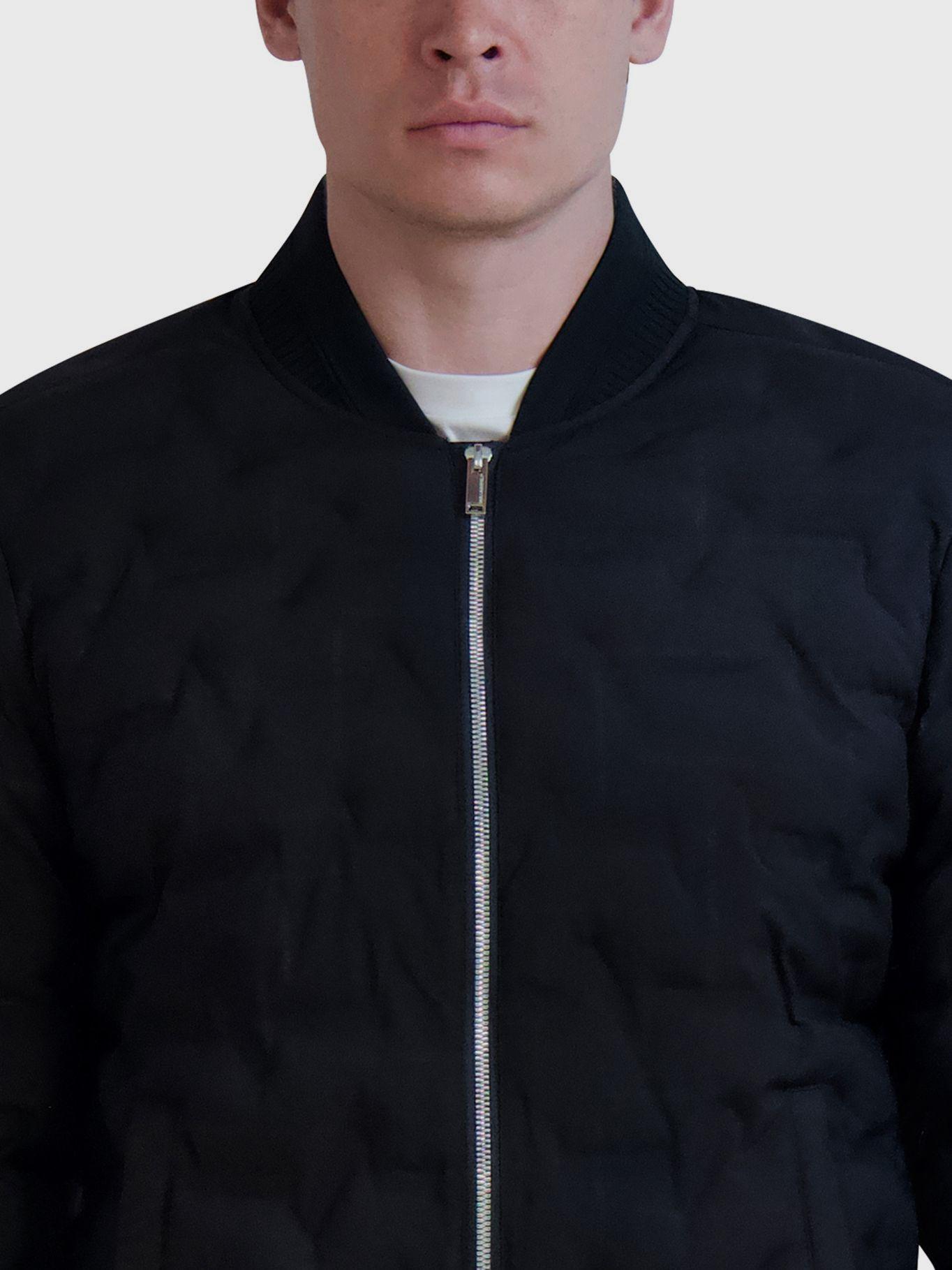 Chaqueta bomber acolchada Negra-4