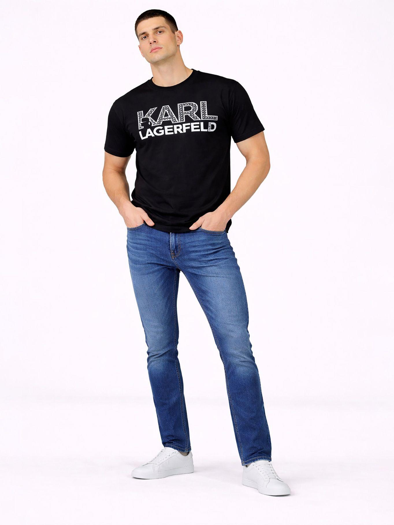 Polera con logo Karl en gran formato Negro Karl-1