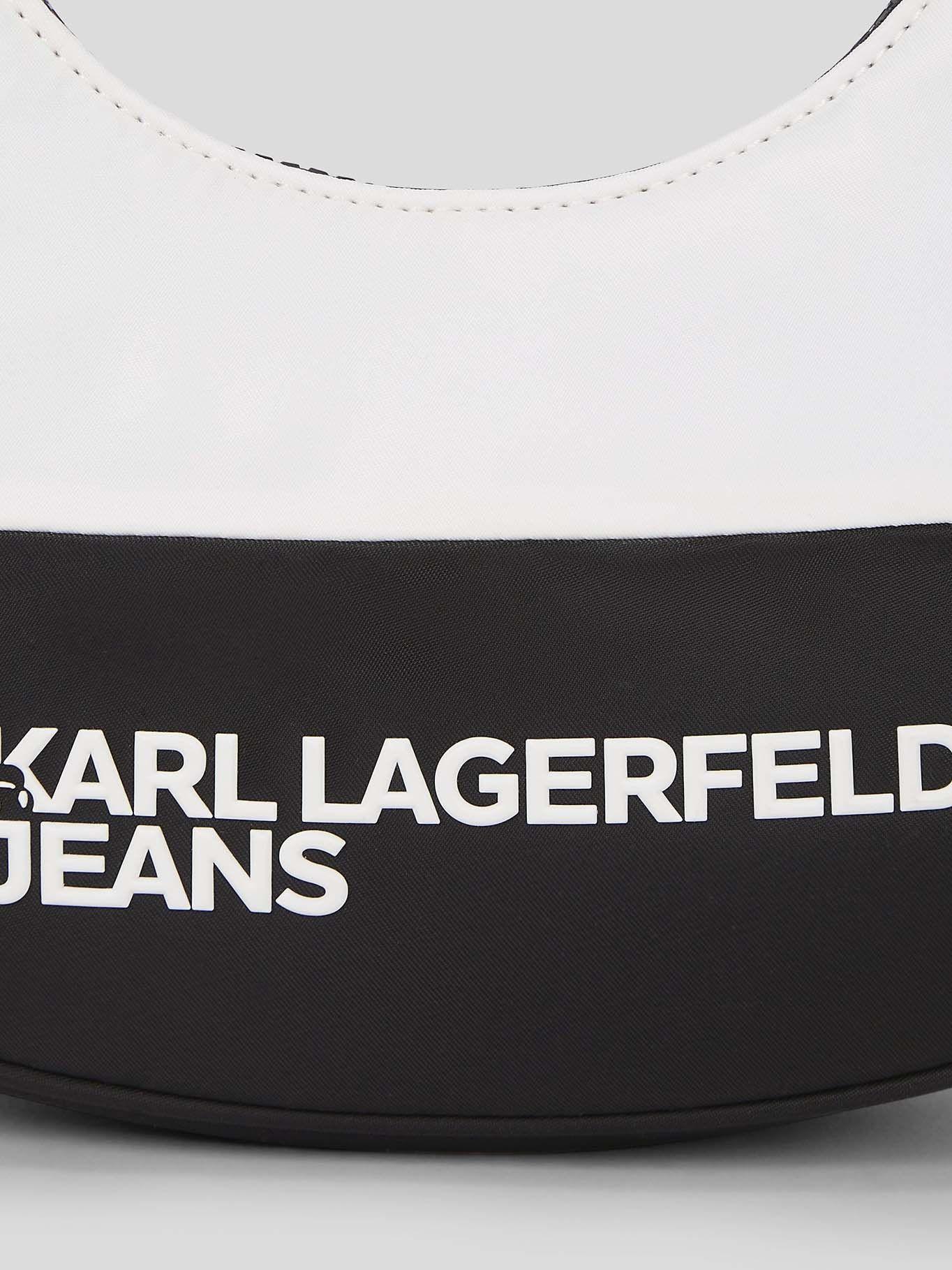 Cartera media luna de hombro Blanco Karl Lagerfeld-2