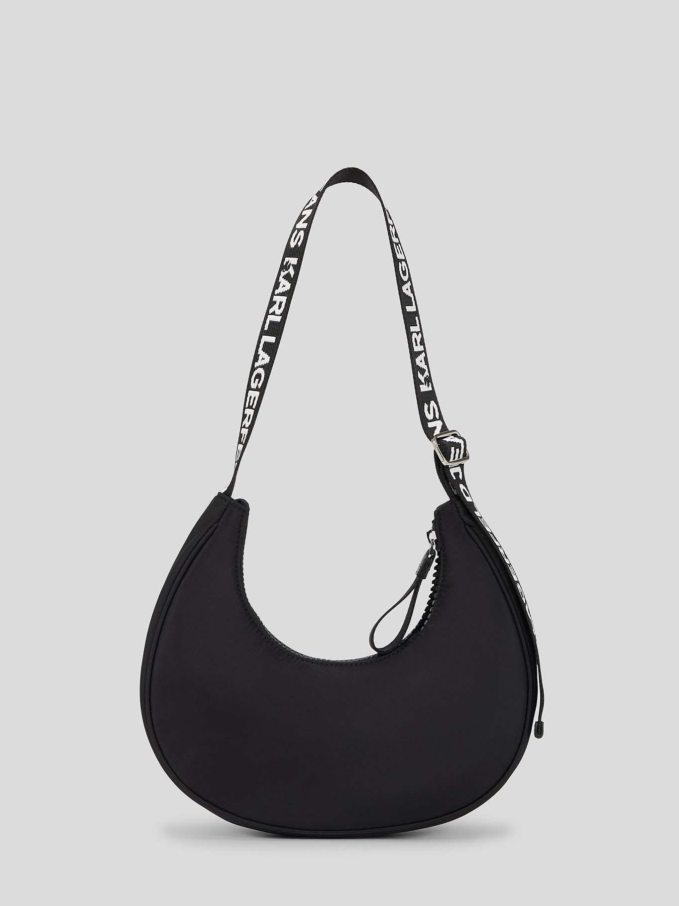 Cartera media luna de hombro Blanco Karl Lagerfeld-3