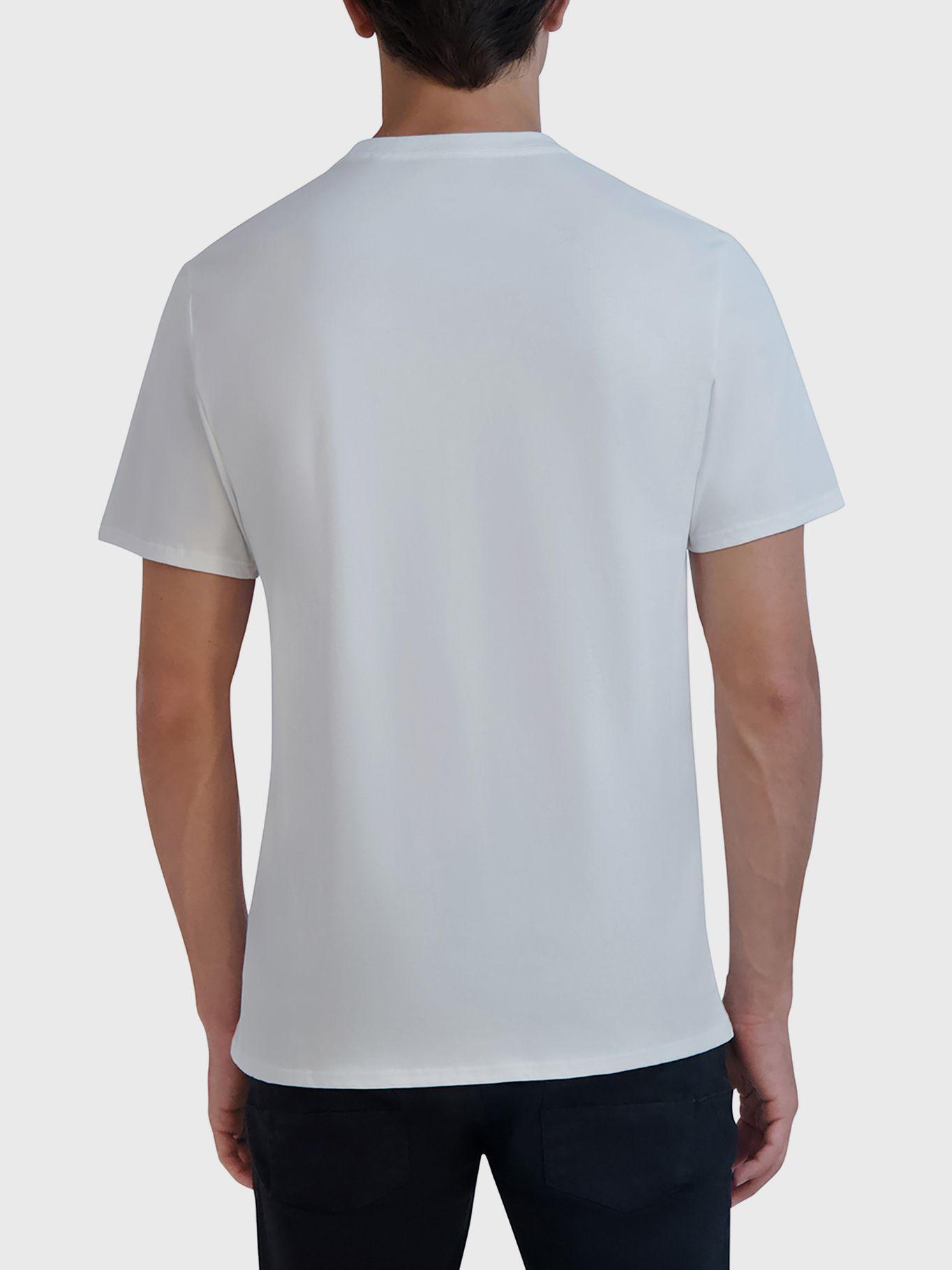 Polera gráfica con perfil Blanca-2
