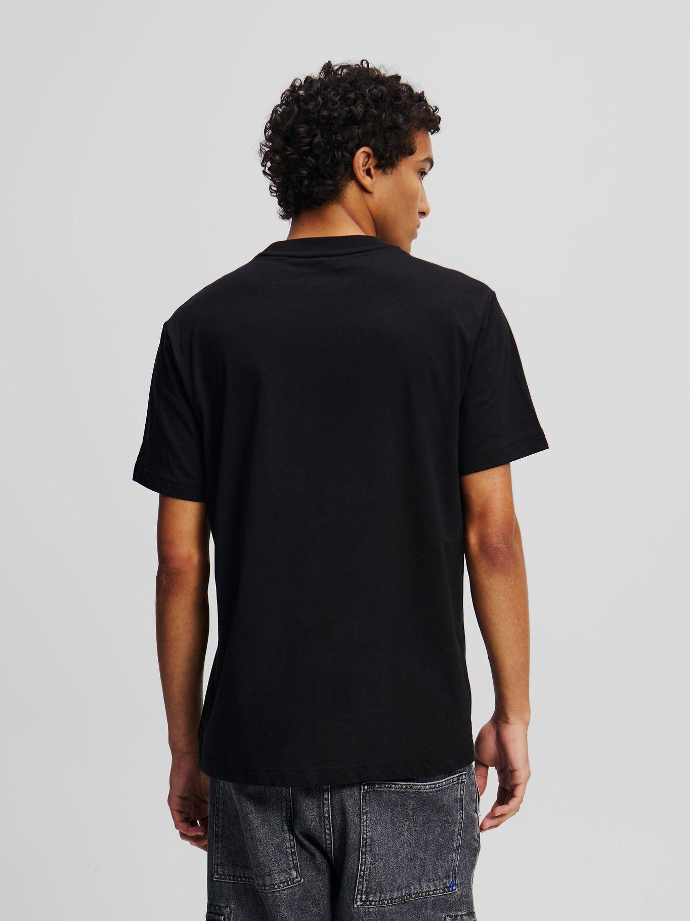 Polera regular con mono Negro Karl Lagerfeld-2