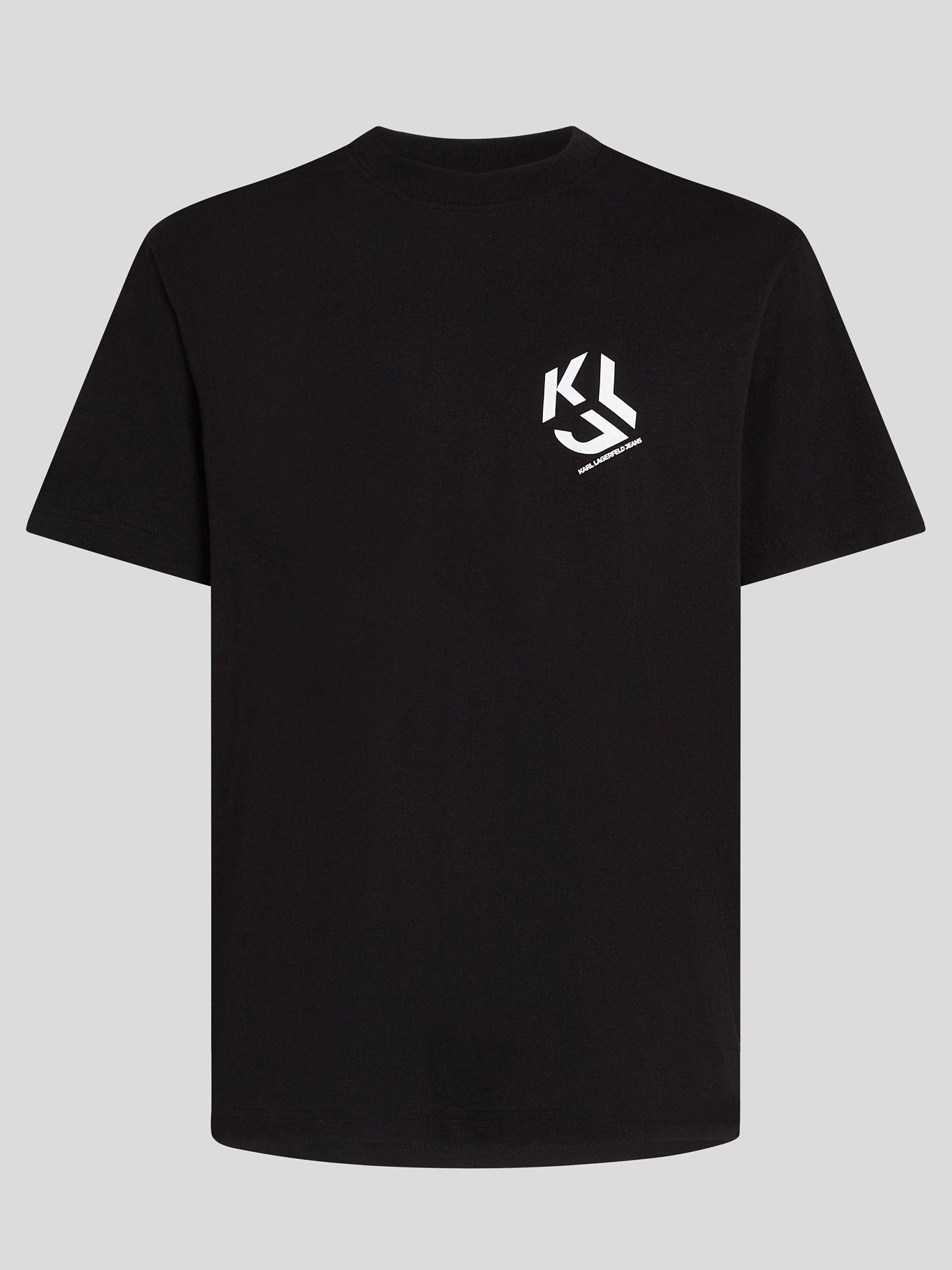 Polera regular con mono Negro Karl Lagerfeld-4