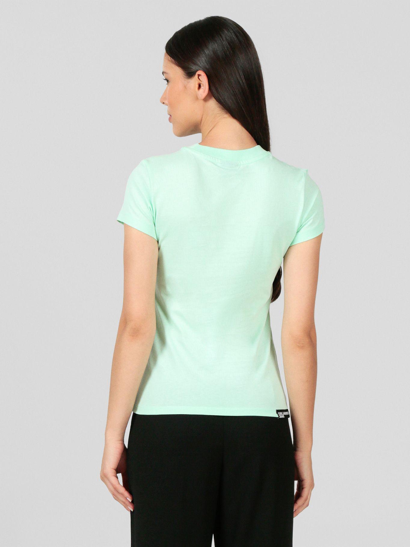 Polera slim con logotipo Verde Karl Lagerfeld-2