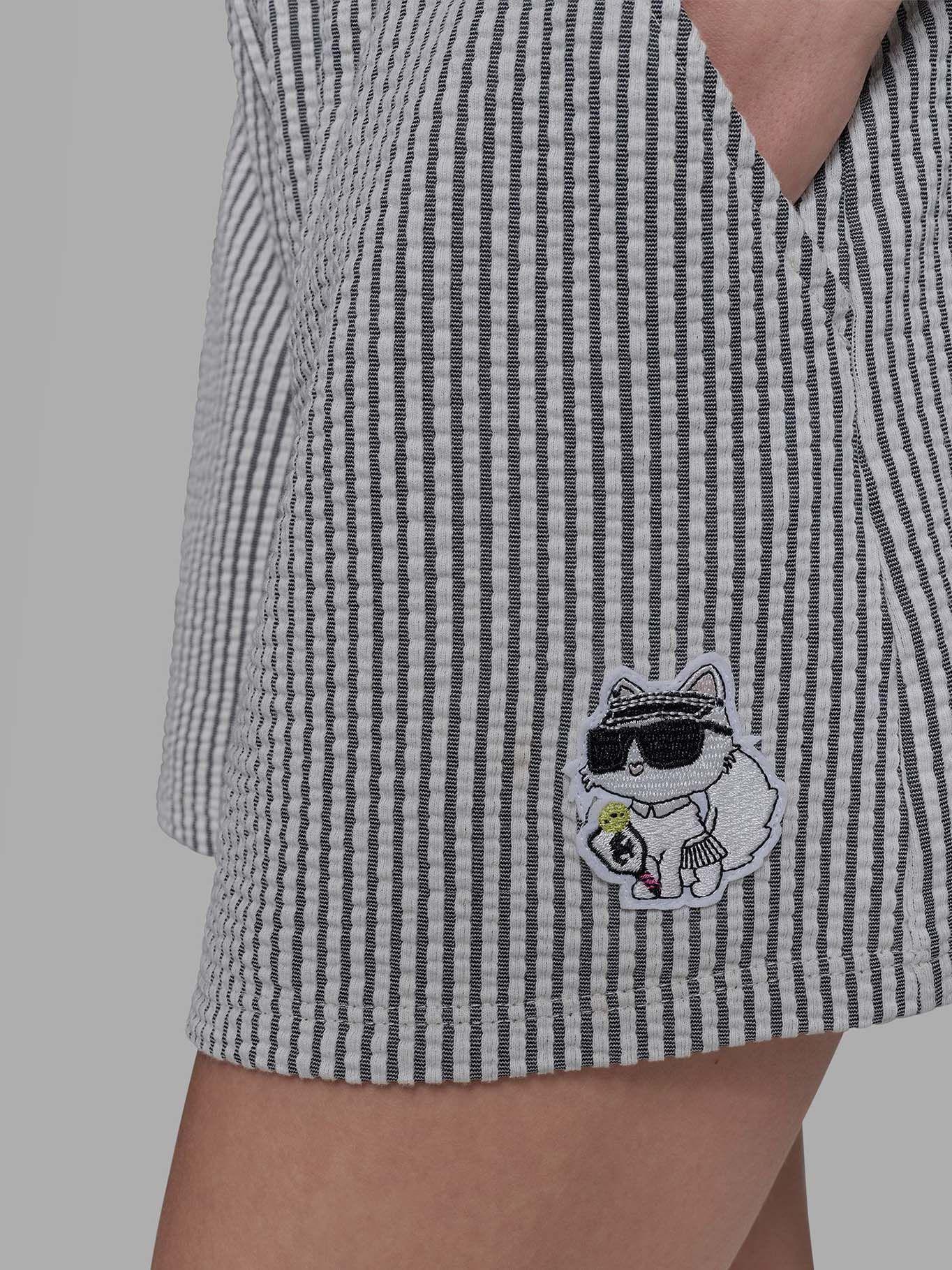 Short con parche Multicolor Karl Lagerfeld-4