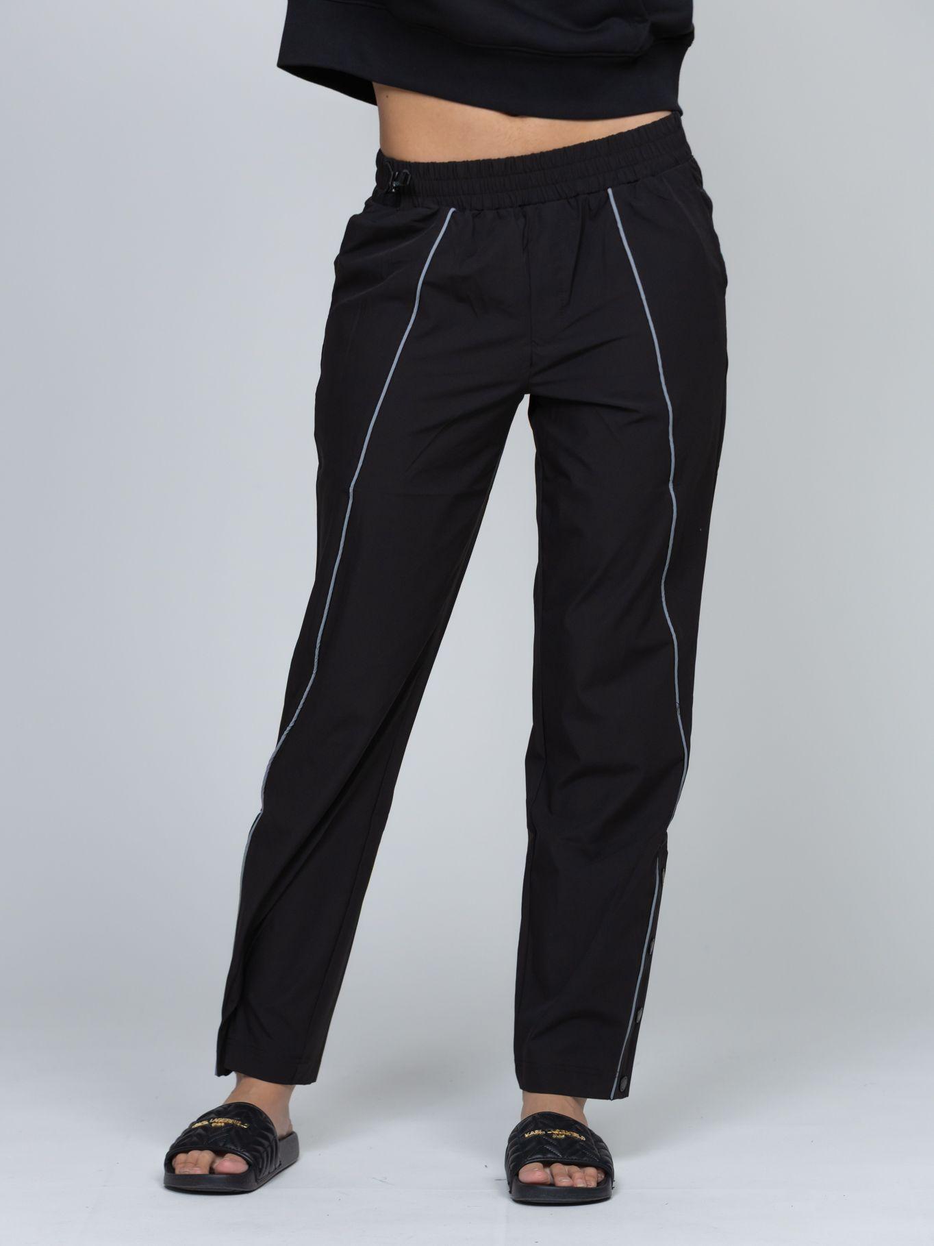 Pantalón deportivo de nailon Negro Karl Lagerfeld-0