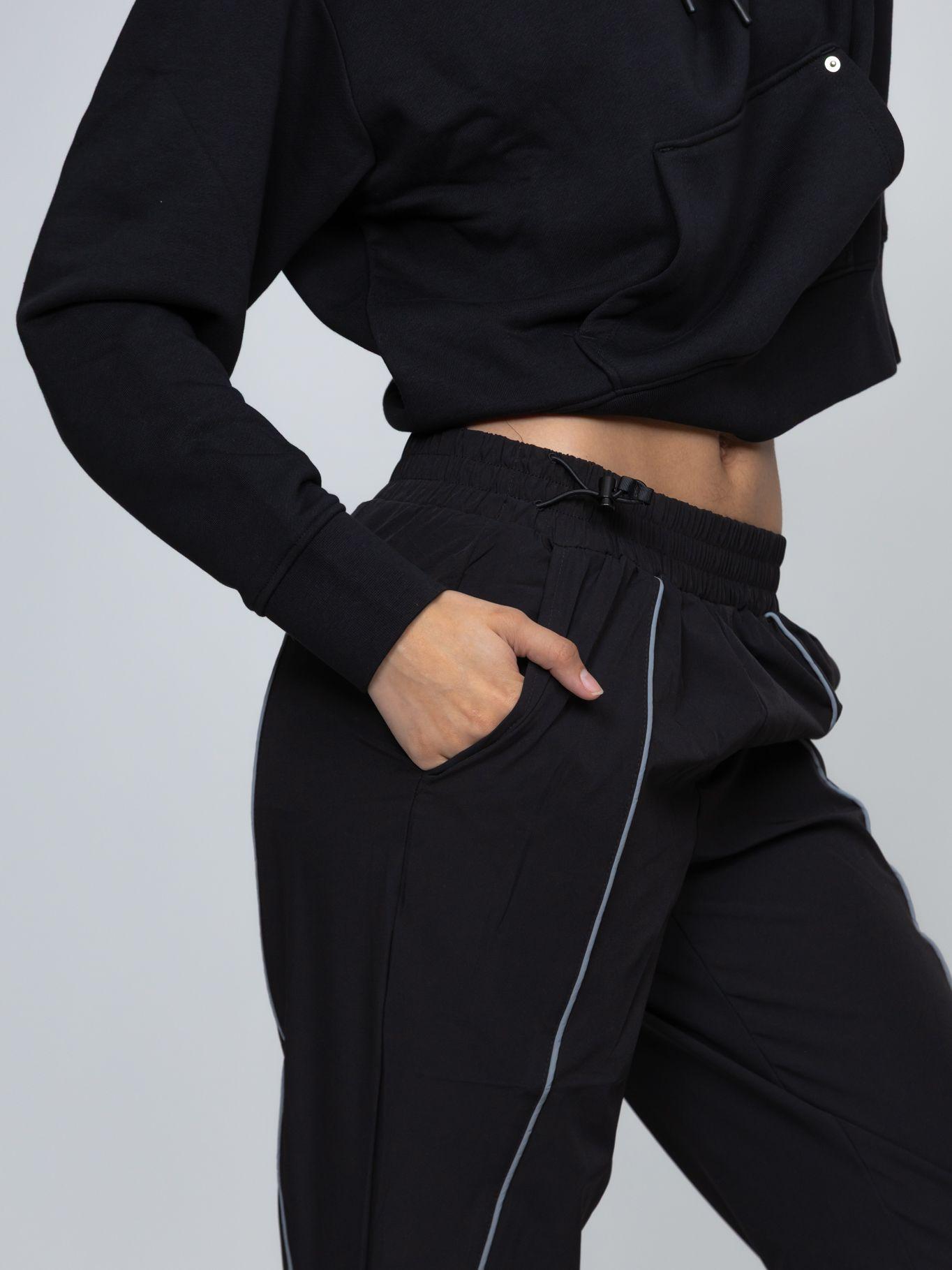 Pantalón deportivo de nailon Negro Karl Lagerfeld-1