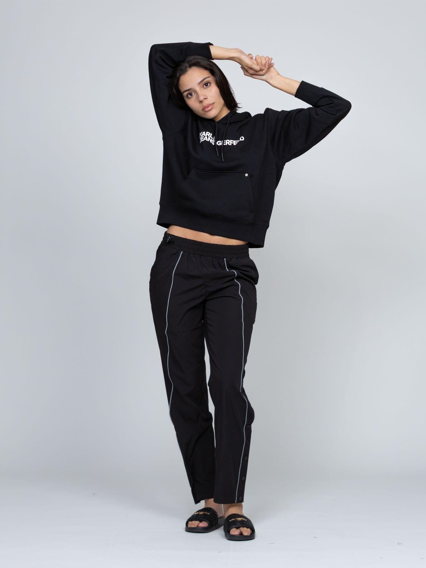 Pantalón deportivo de nailon Negro Karl Lagerfeld-6