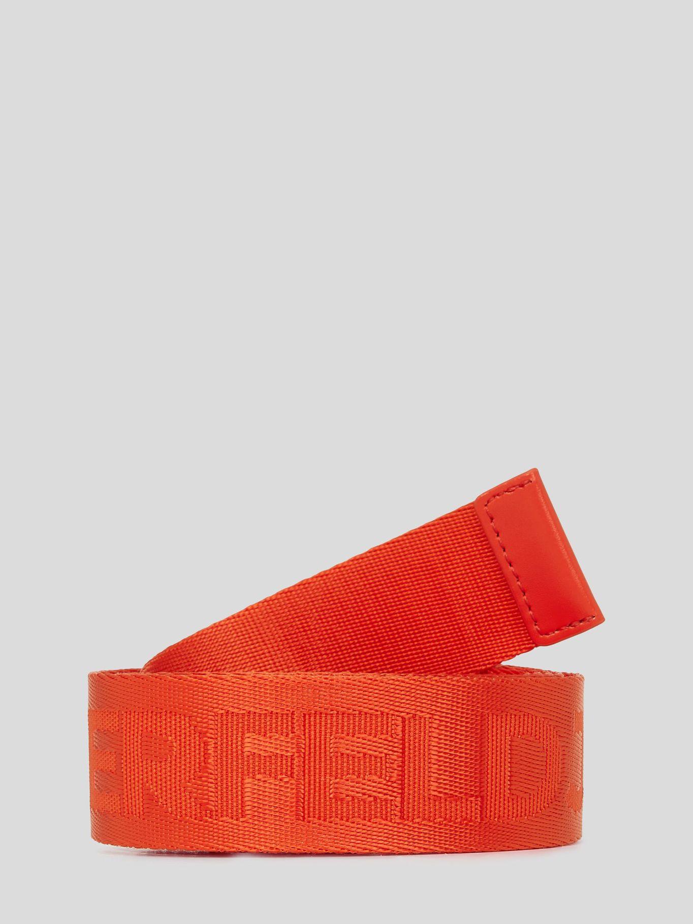 Cinturón con logotipo bordado Naranja Karl Lagerfeld-2