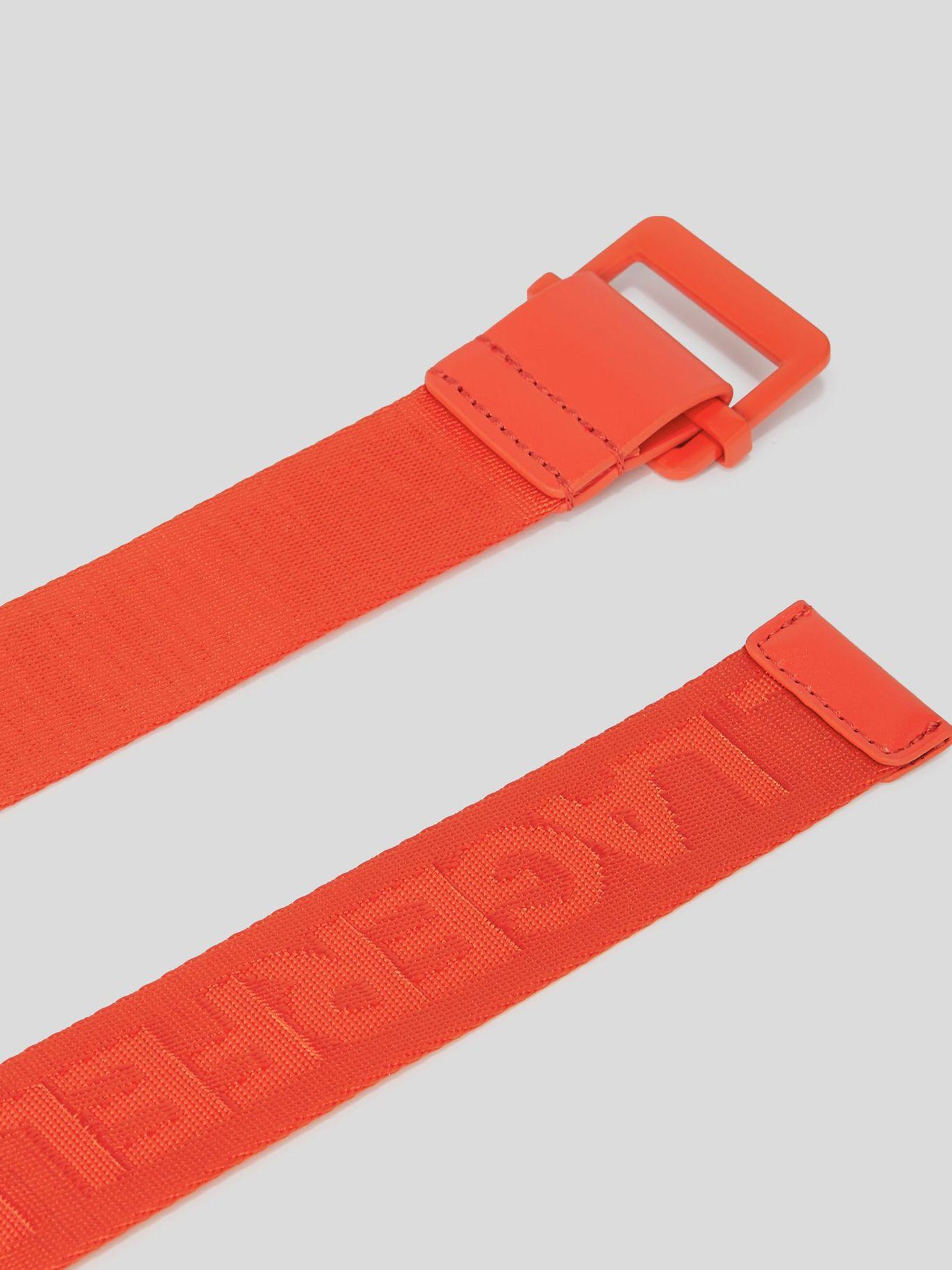 Cinturón con logotipo bordado Naranja Karl Lagerfeld-4