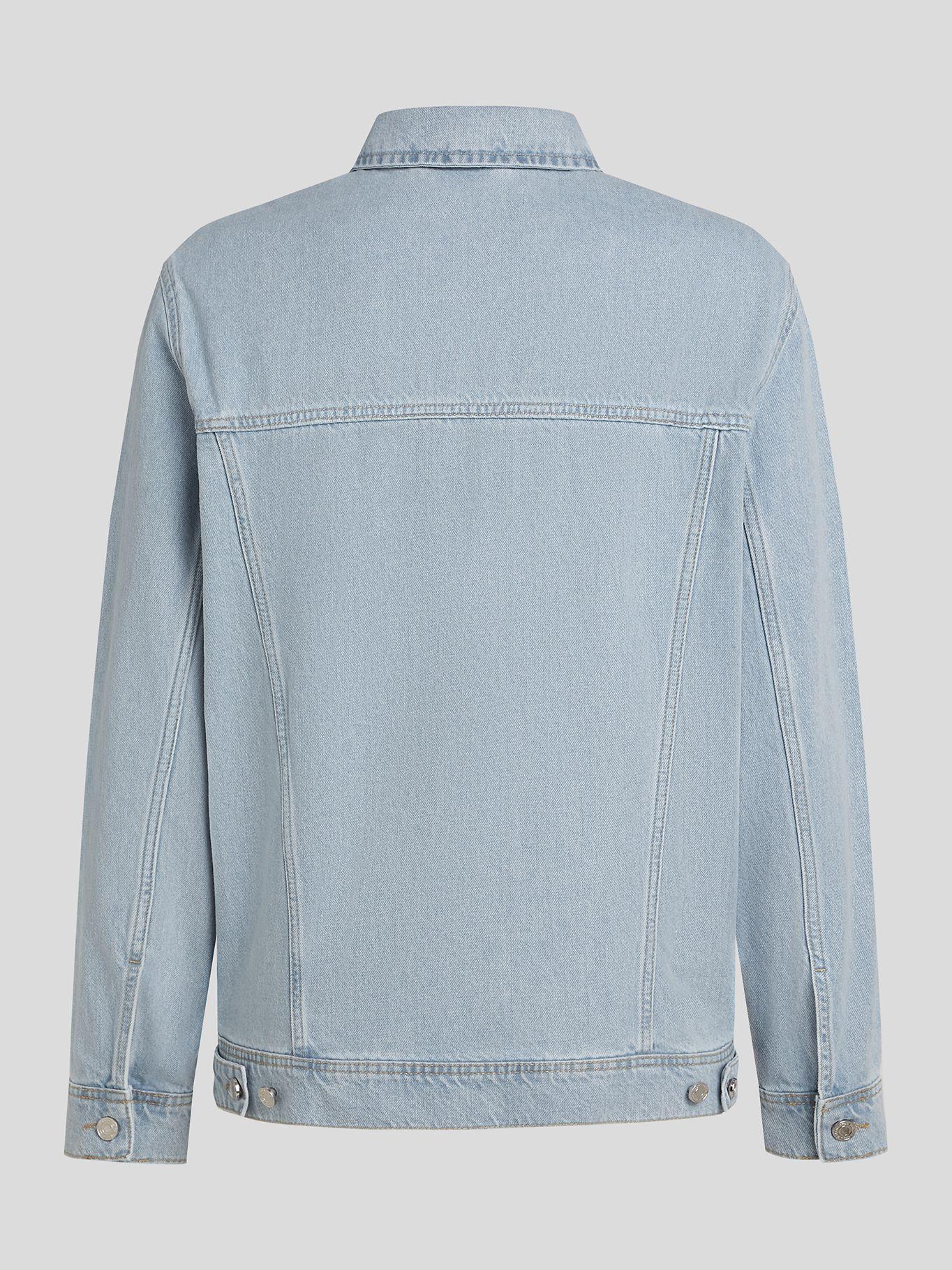 Chaqueta denim y logotipo en bloque Azul Karl Lagerfeld-1