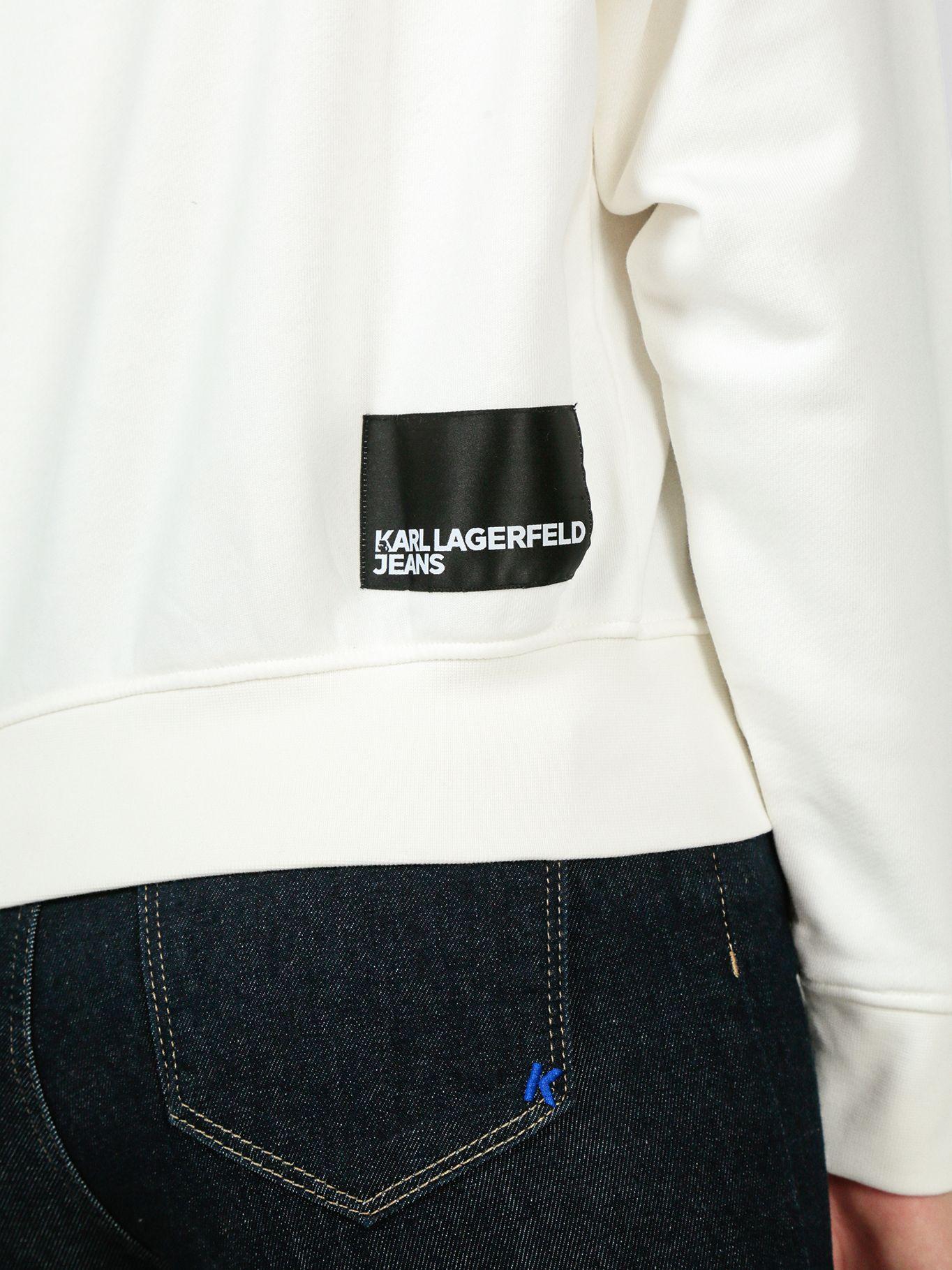 Polerón regular - K/ESSENTIAL Blanco Karl Lagerfeld-4
