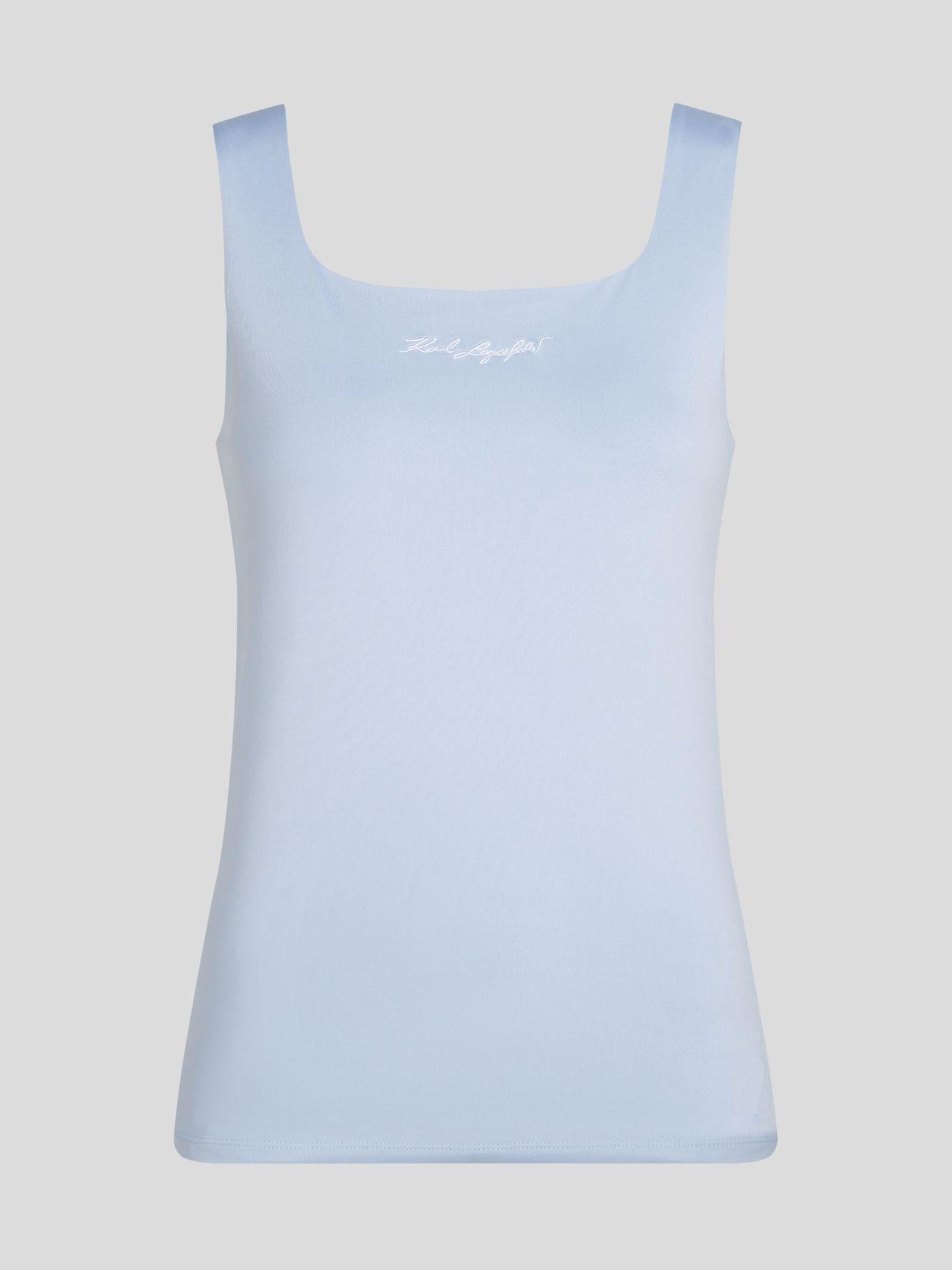 Polera con firma- bordada Blanco Karl Lagerfeld-0