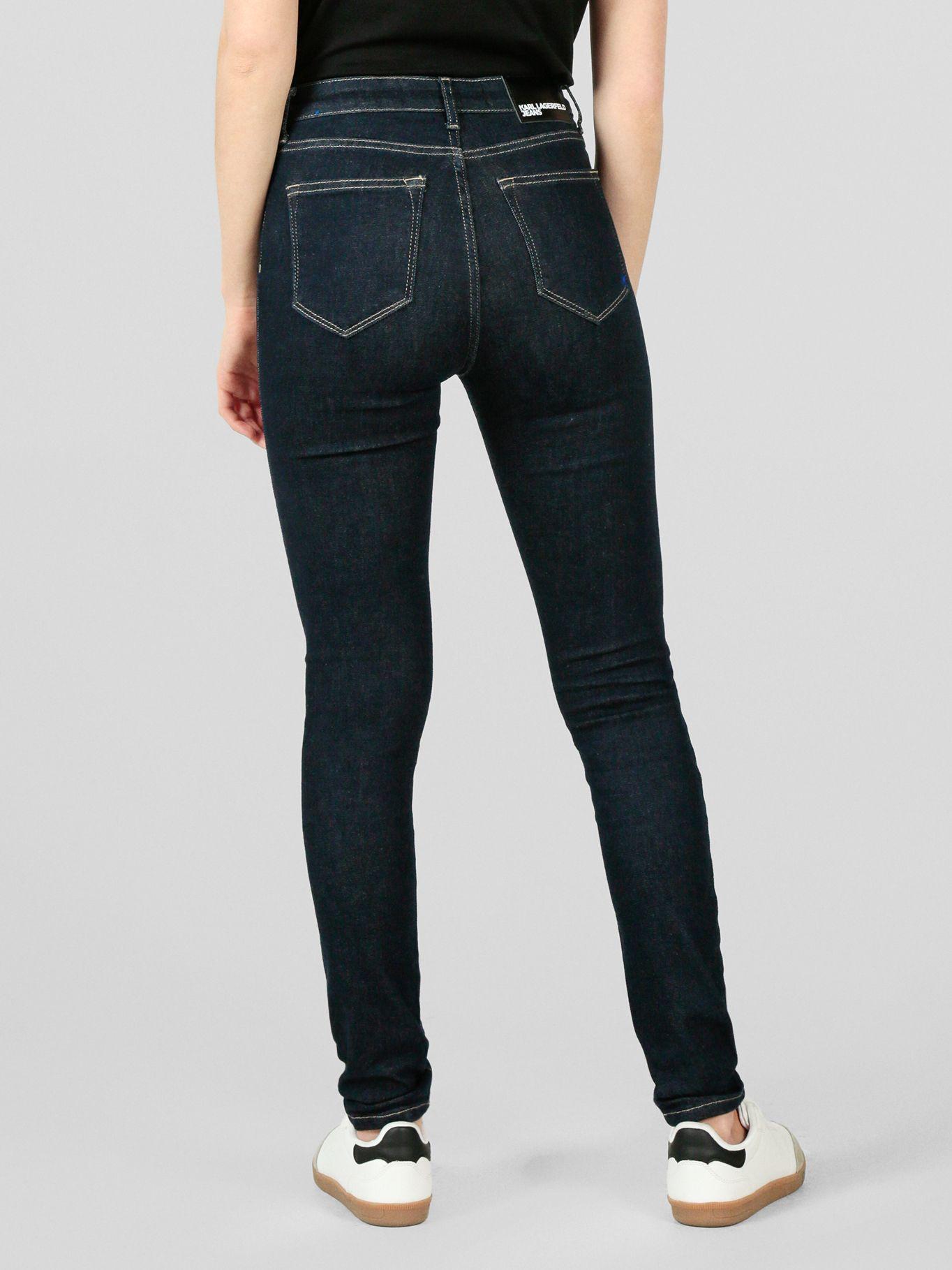 Jeans skinny de talle alto Azul Karl Lagerfeld-2