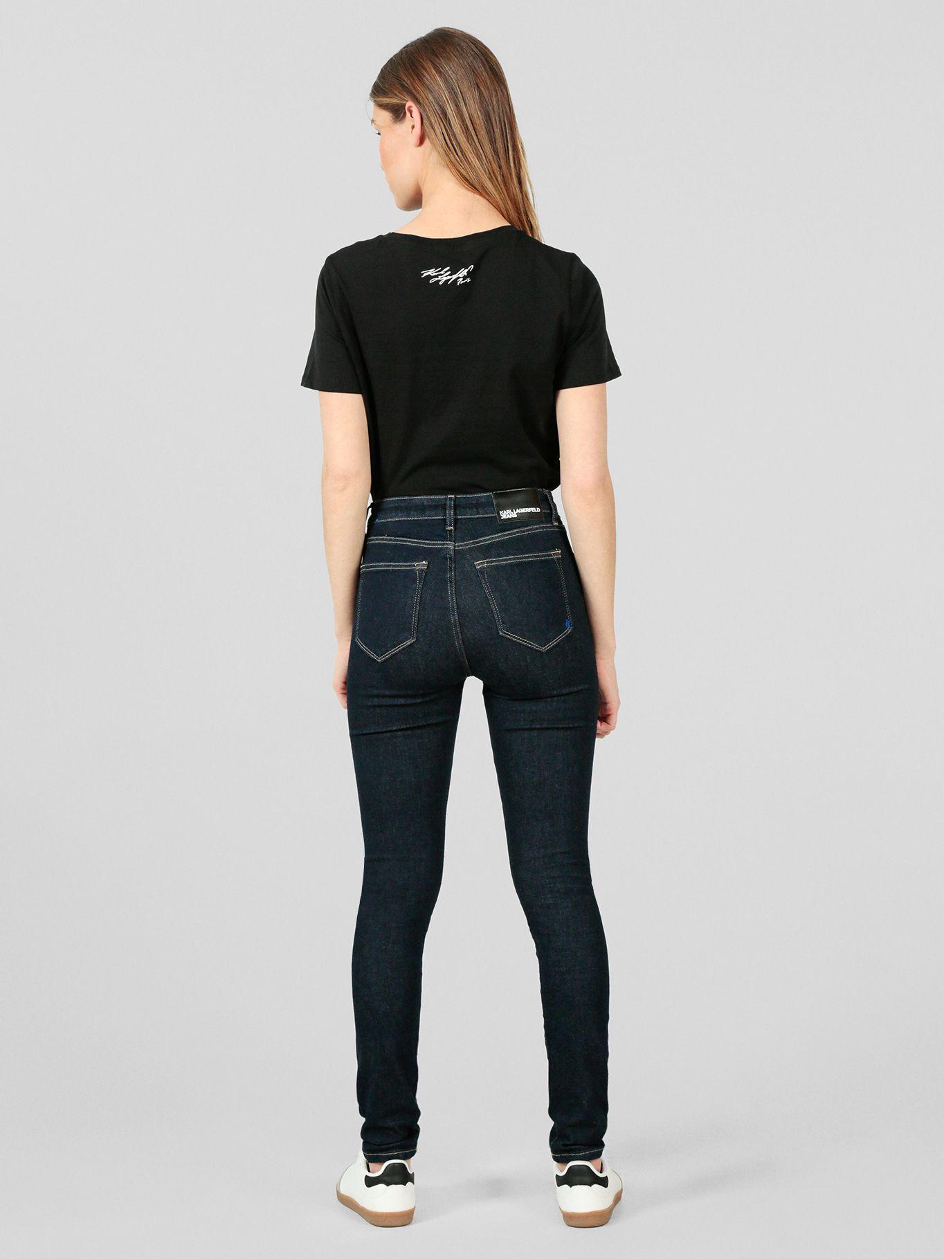 Jeans skinny de talle alto Azul Karl Lagerfeld-3