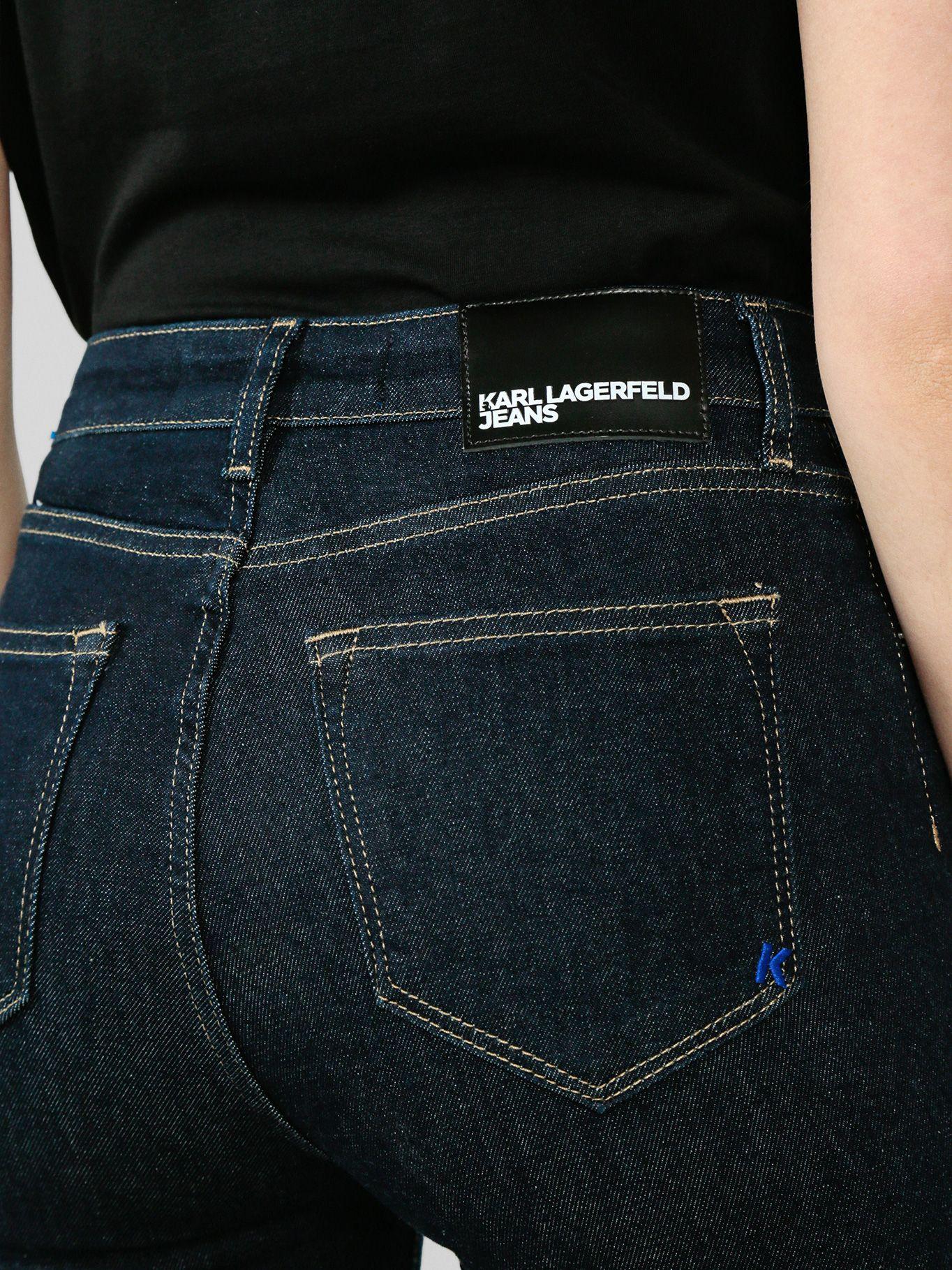 Jeans skinny de talle alto Azul Karl Lagerfeld-4