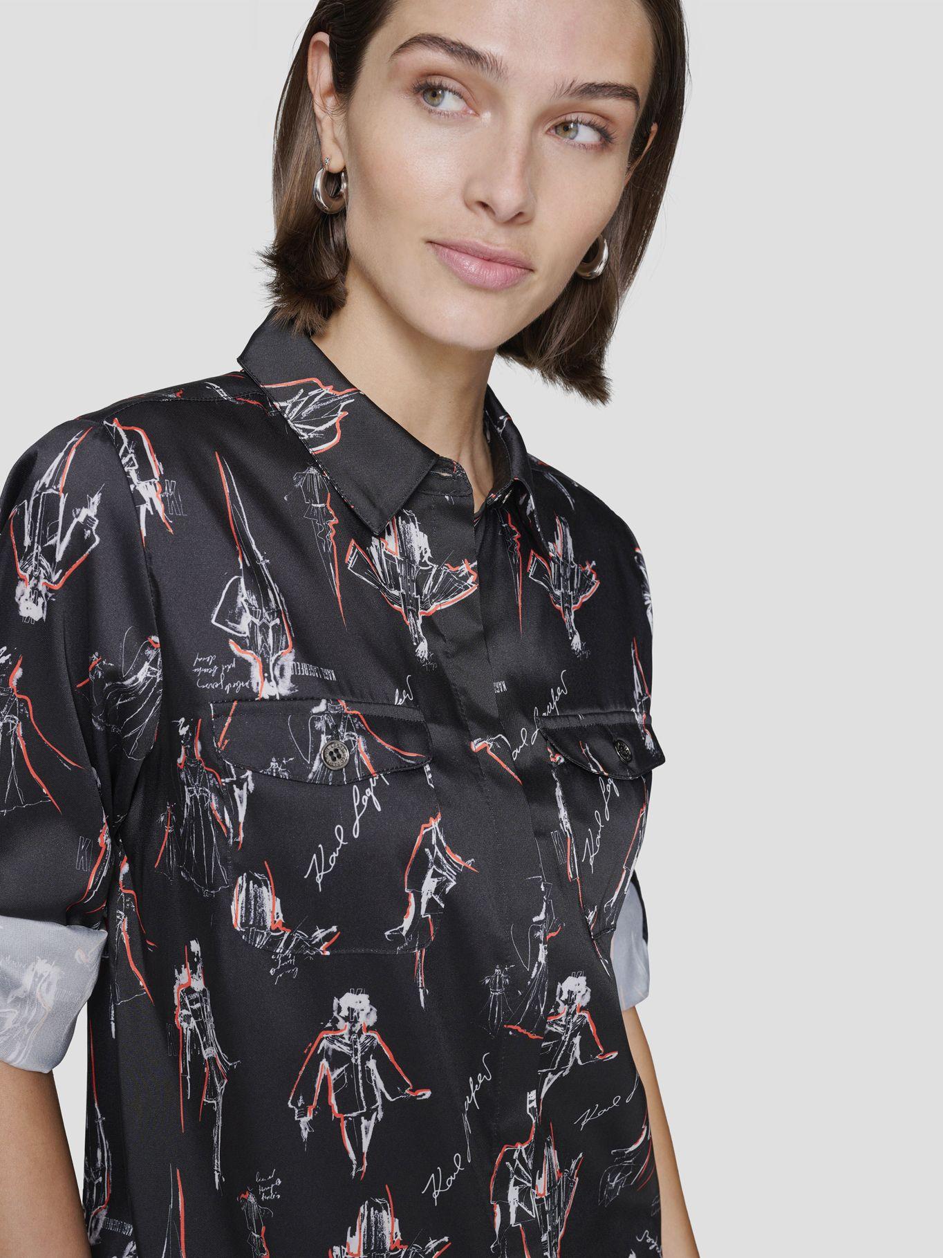 Camisa estampada manga larga-2