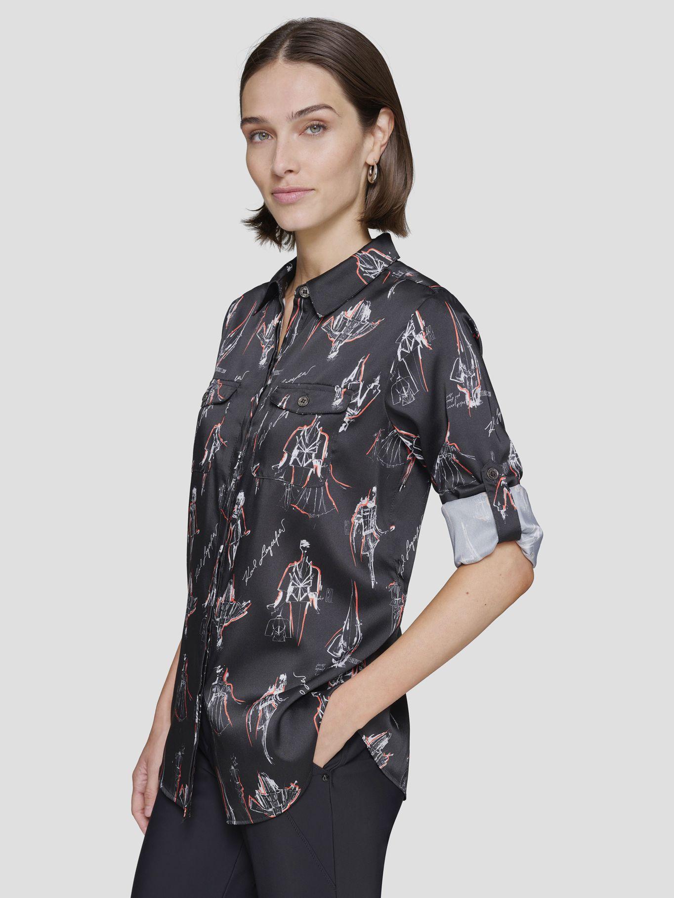 Camisa estampada manga larga-3