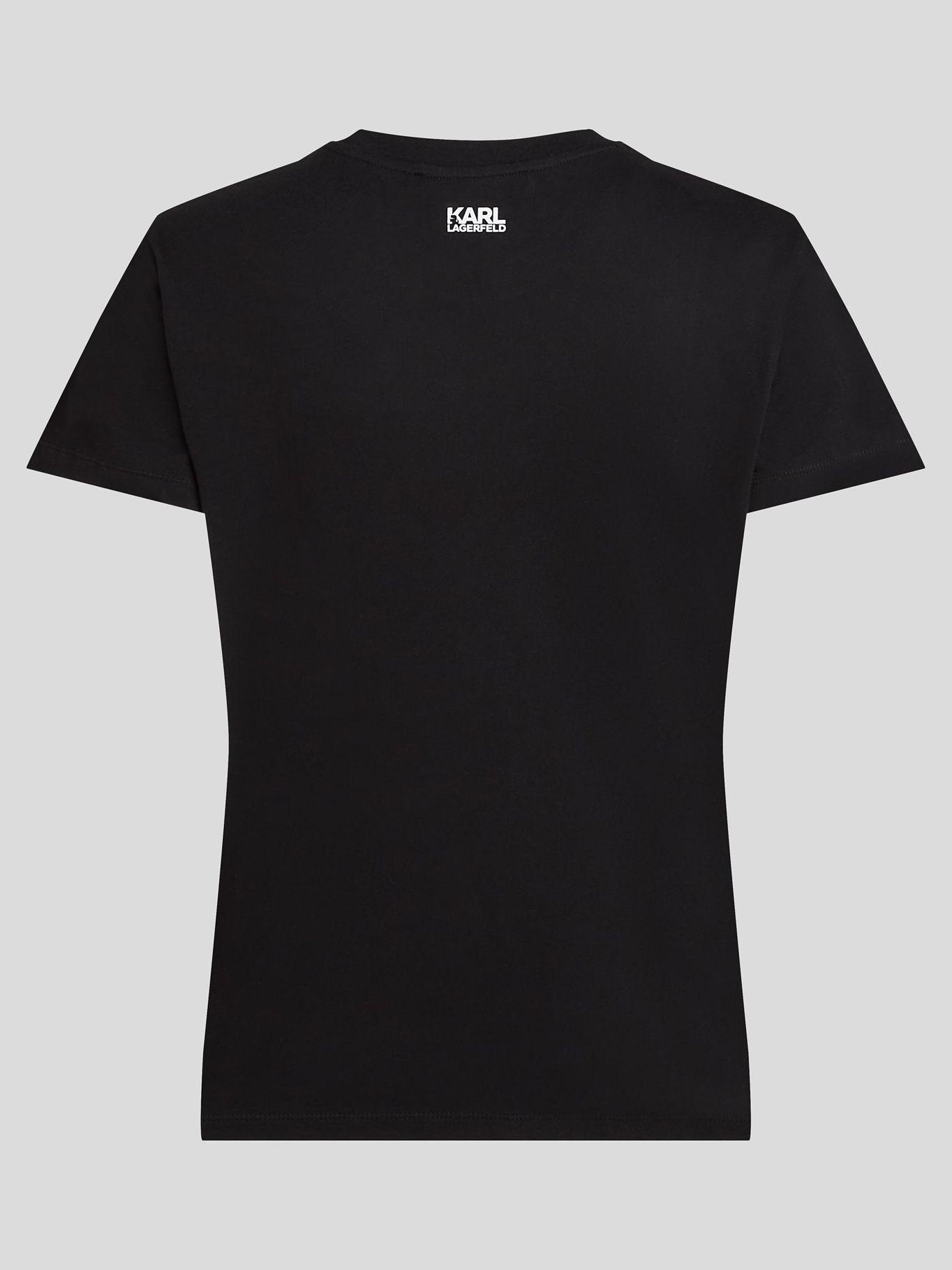 Polera CHOUPETTE texturizado Negro Karl Lagerfeld-1