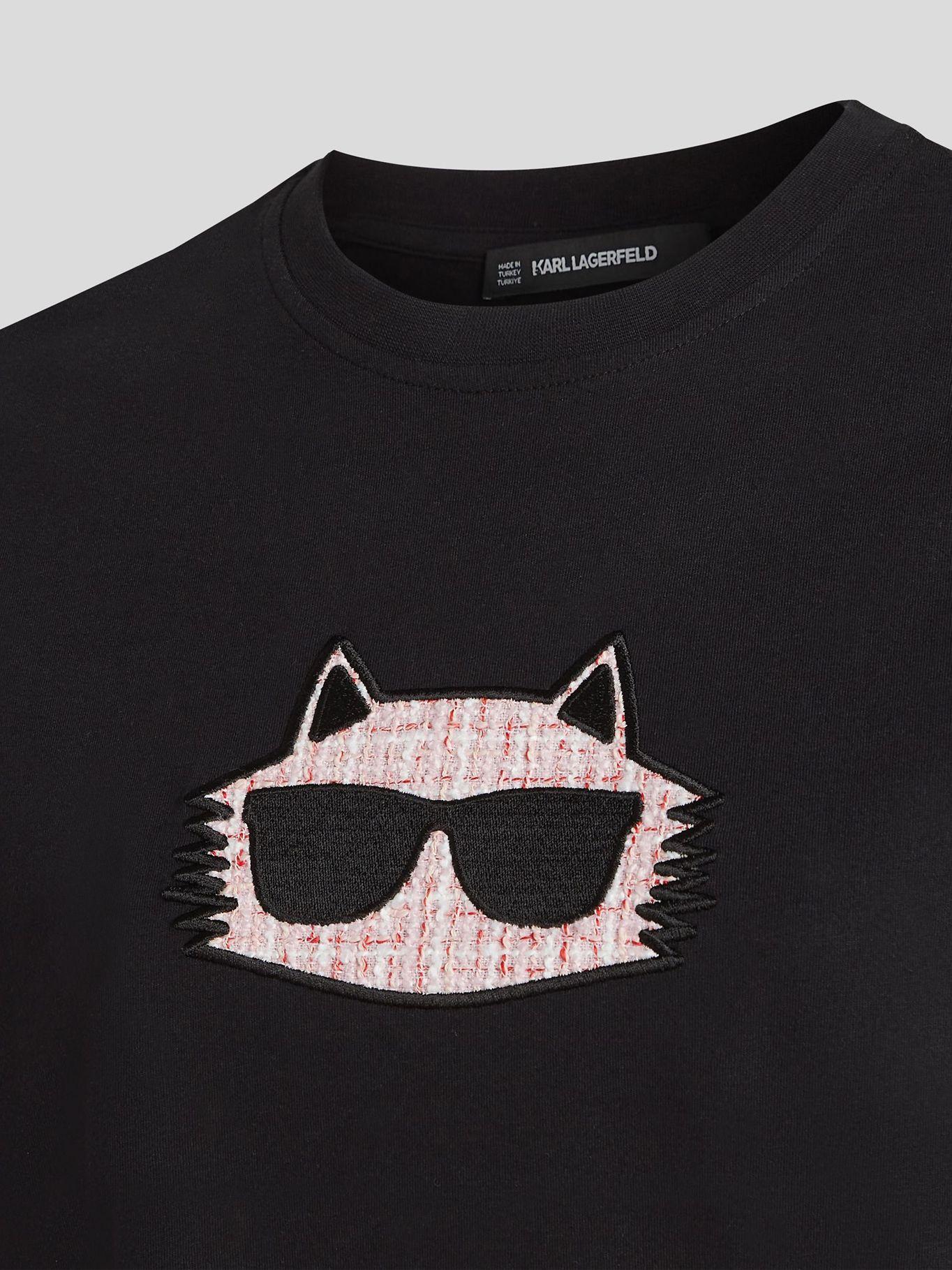 Polera CHOUPETTE texturizado Negro Karl Lagerfeld-2
