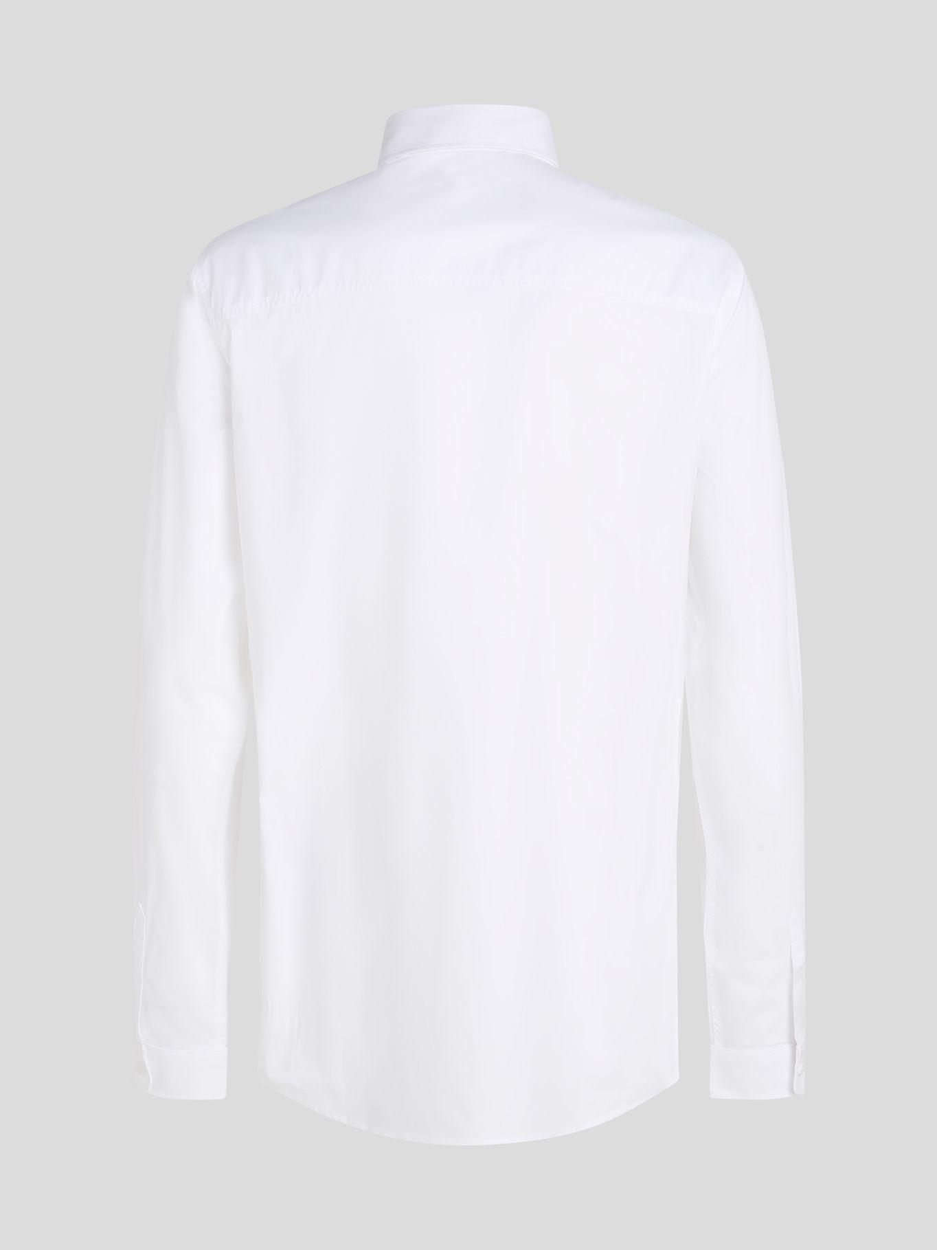 Camisa popelina parche de goma Blanco Karl Lagerfeld-1