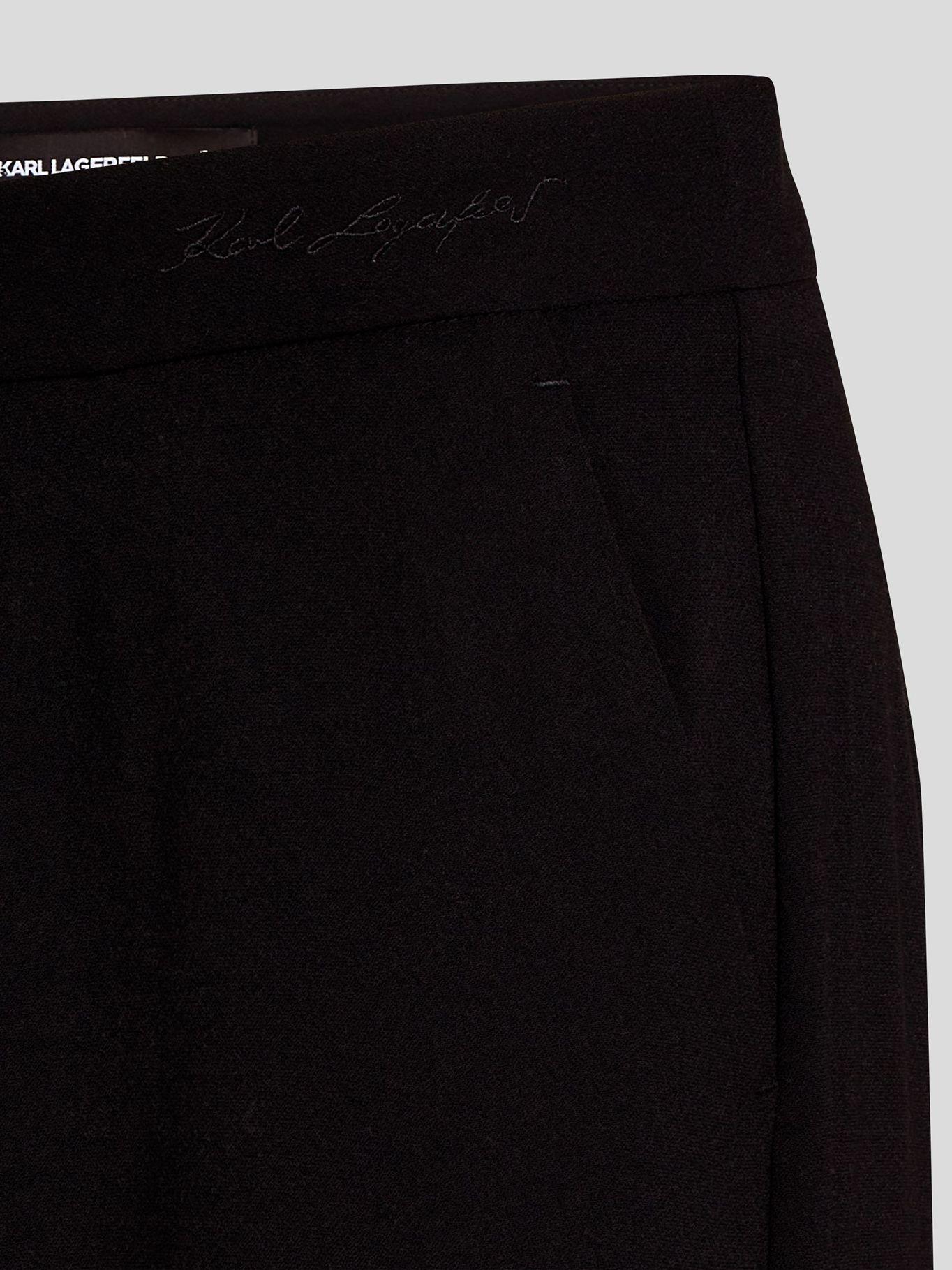 Pantalón tailored de basta ancha Negro Karl Lagerfeld-2