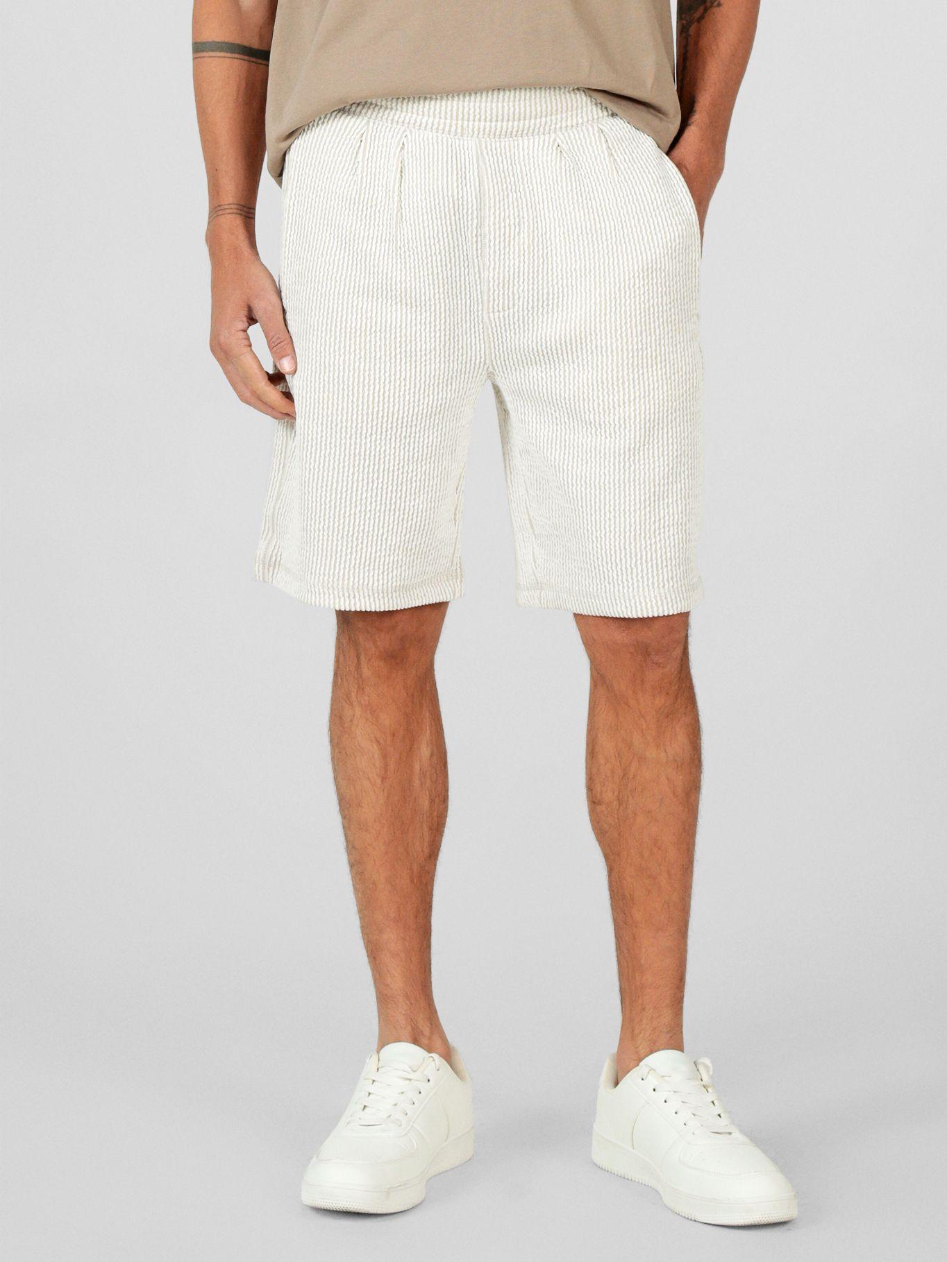 Short con cintura elástica Blanco Karl Lagerfeld-0