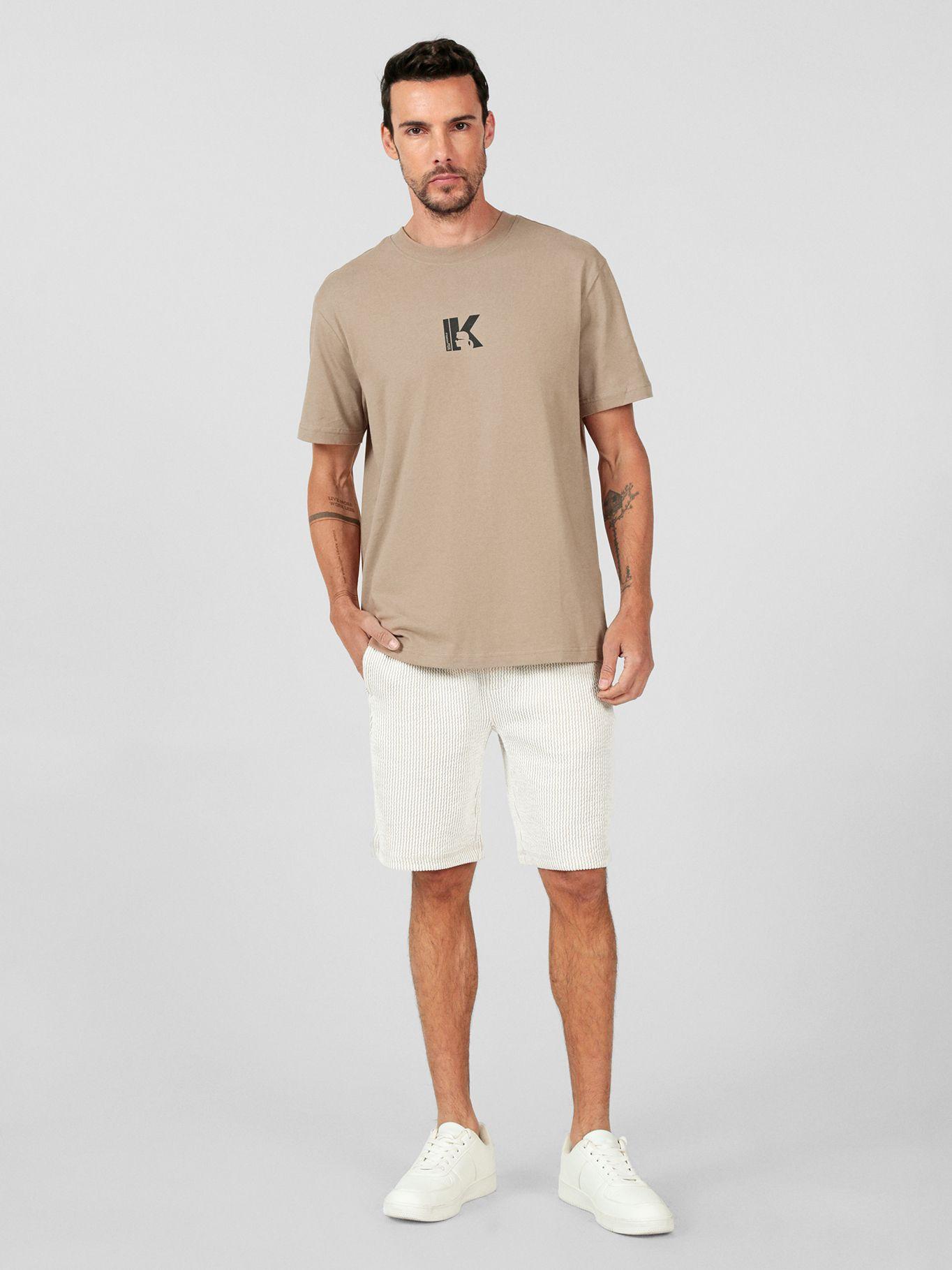 Short con cintura elástica Blanco Karl Lagerfeld-1