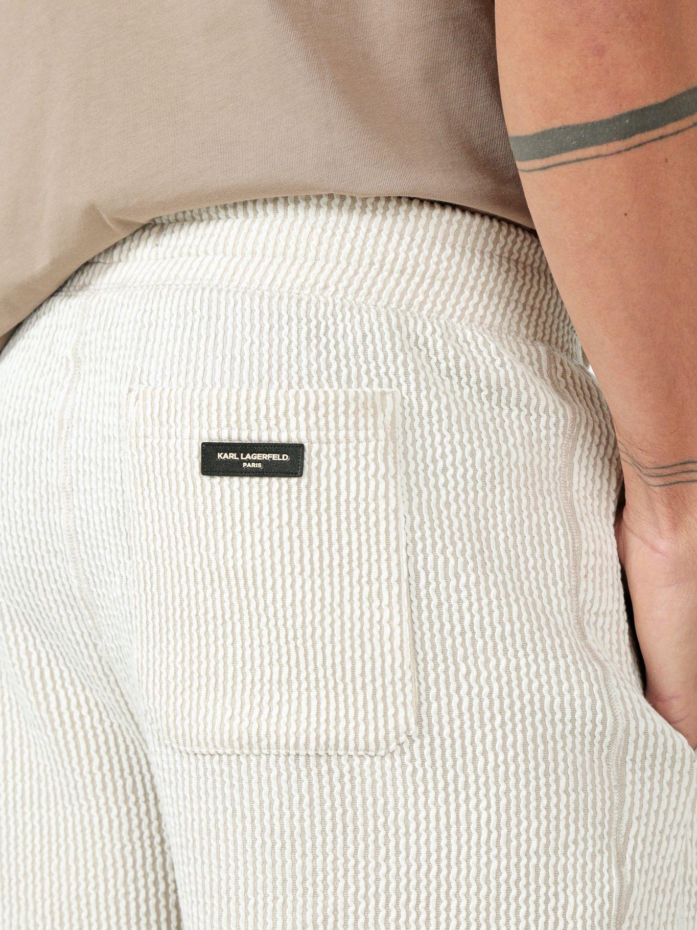 Short con cintura elástica Blanco Karl Lagerfeld-4