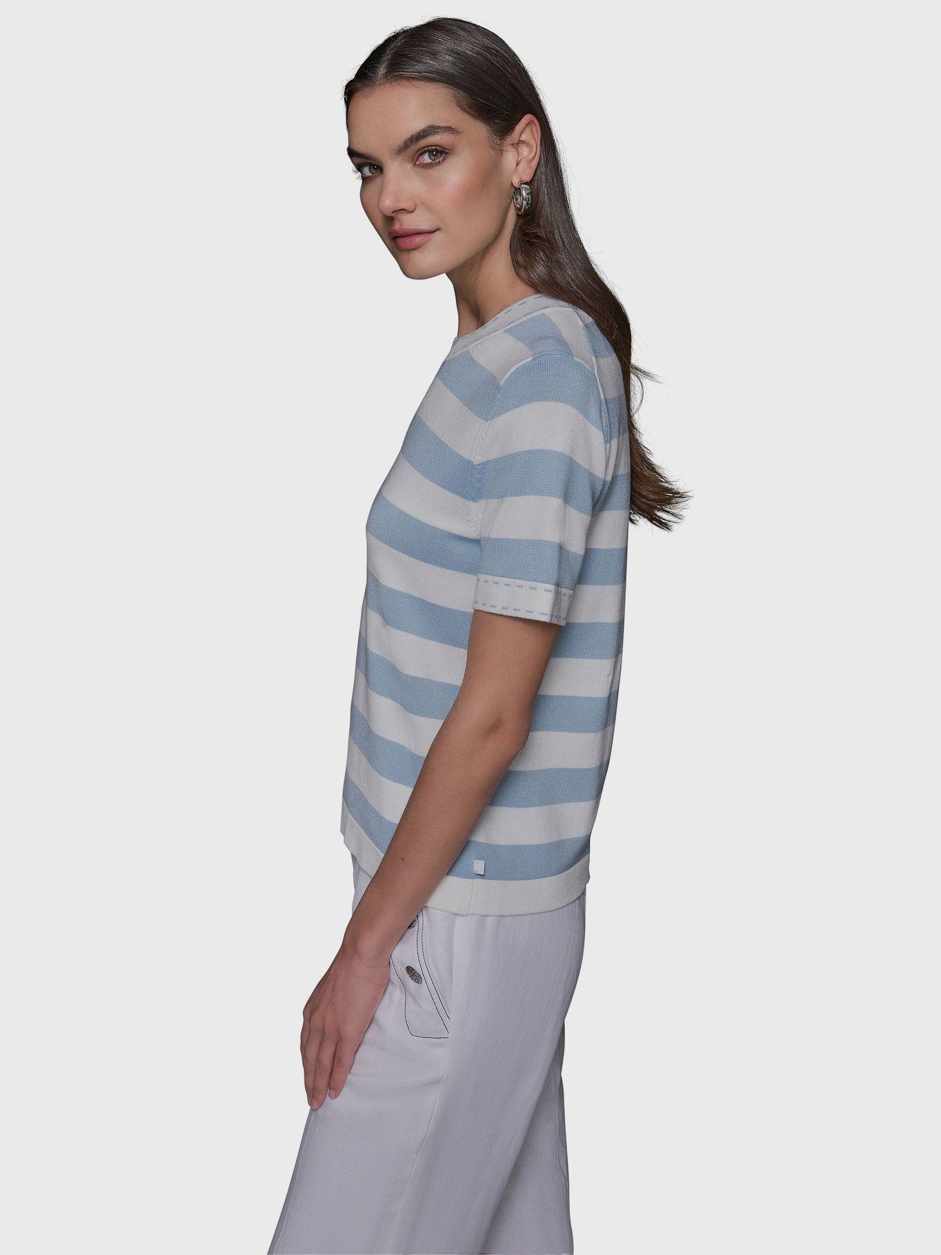 Sweater con cuello redondo Blanco Karl Lagerfeld-5