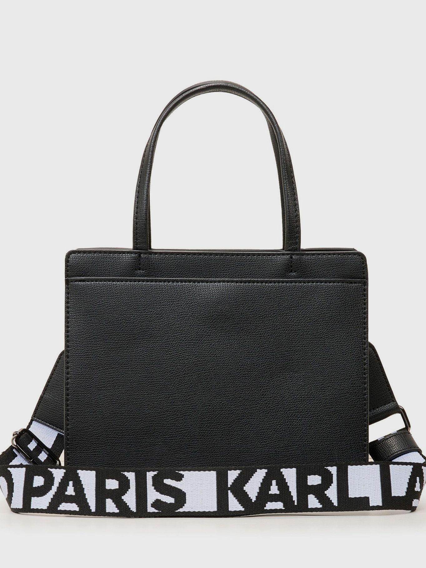 Cartera satchel de pines - Maybelle Negro Karl-1