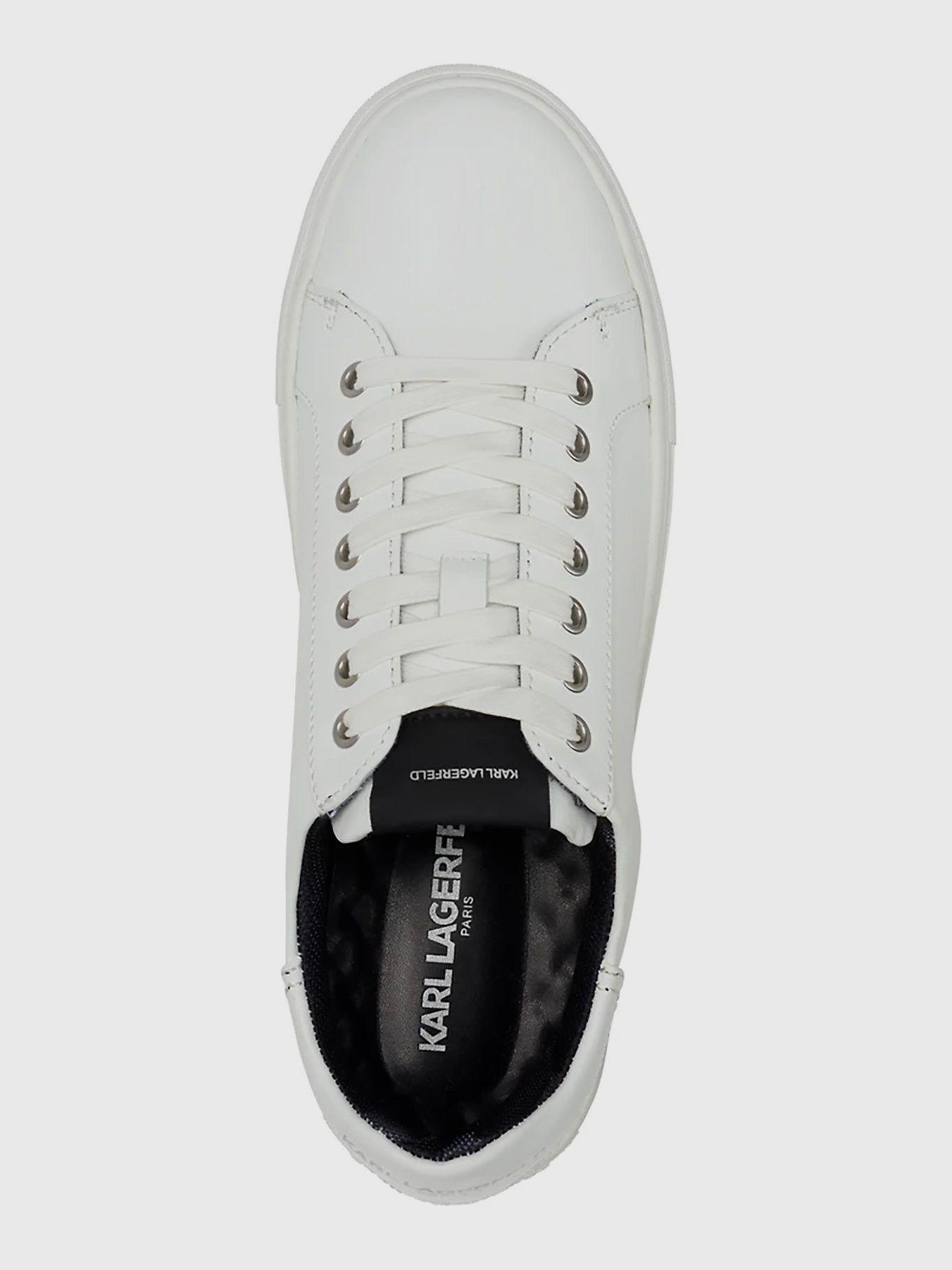 Zapatillas cuero estilo urbano Blanco Karl Lagerfeld-2